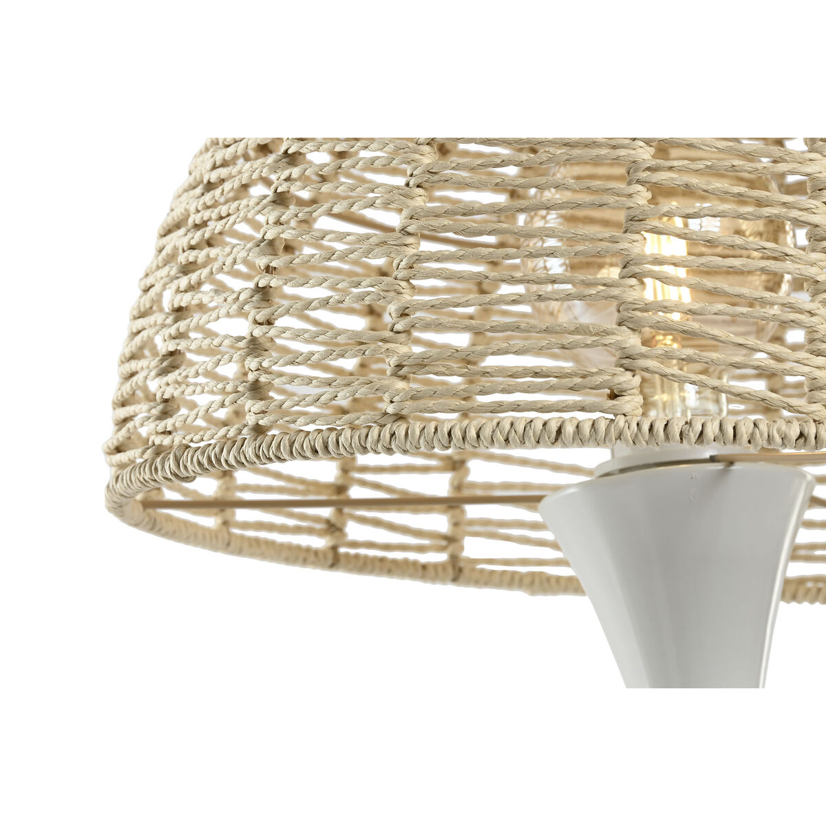 Lámpara de mesa Home ESPRIT Blanco Natural 50 W 220 V