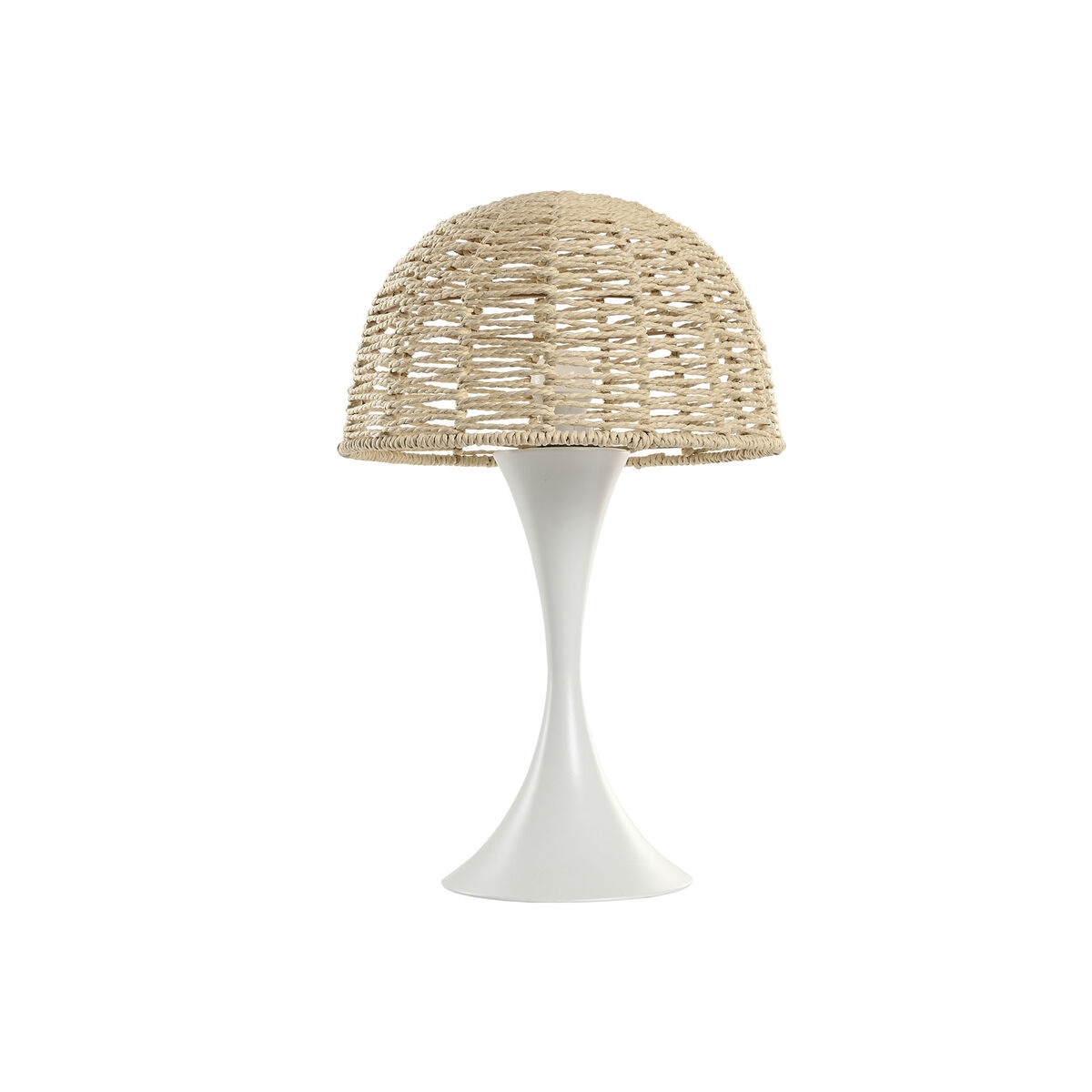 Lámpara de mesa Home ESPRIT Blanco Marrón 50 W 220 V