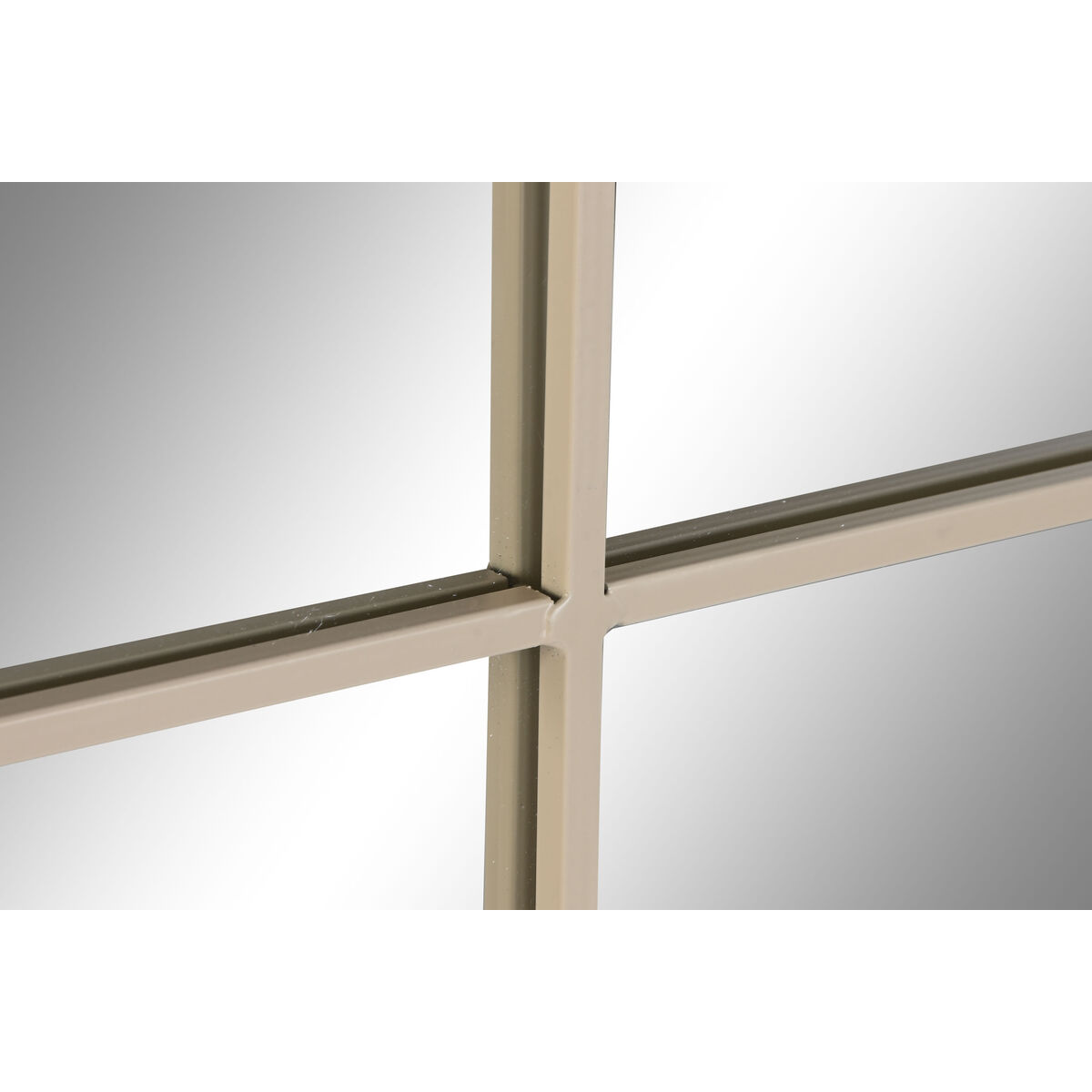 Espejo de pared Home ESPRIT Beige Ventana Scandi 122 x 2 x 122 cm