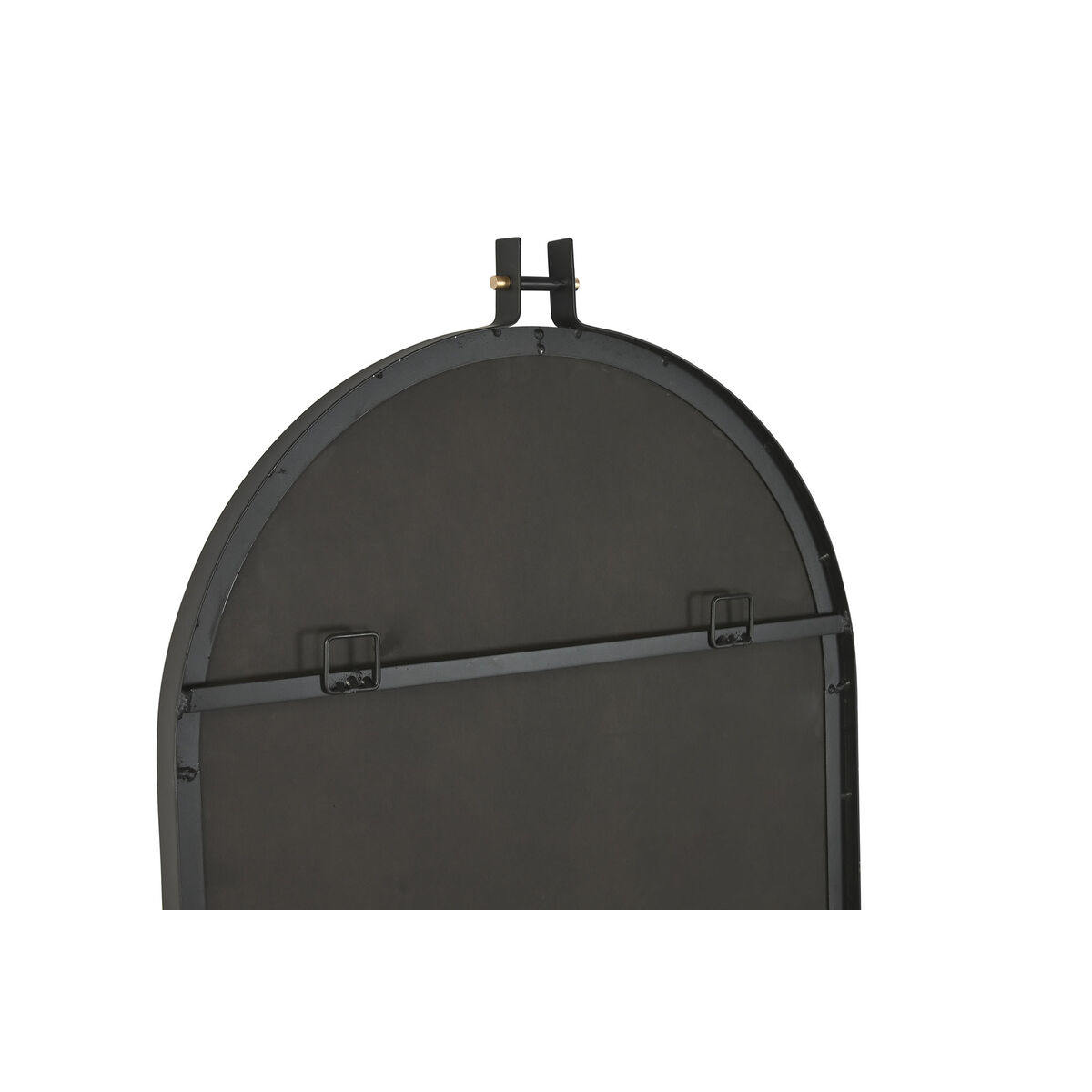 Espejo de pared Home ESPRIT Negro Dorado Moderno