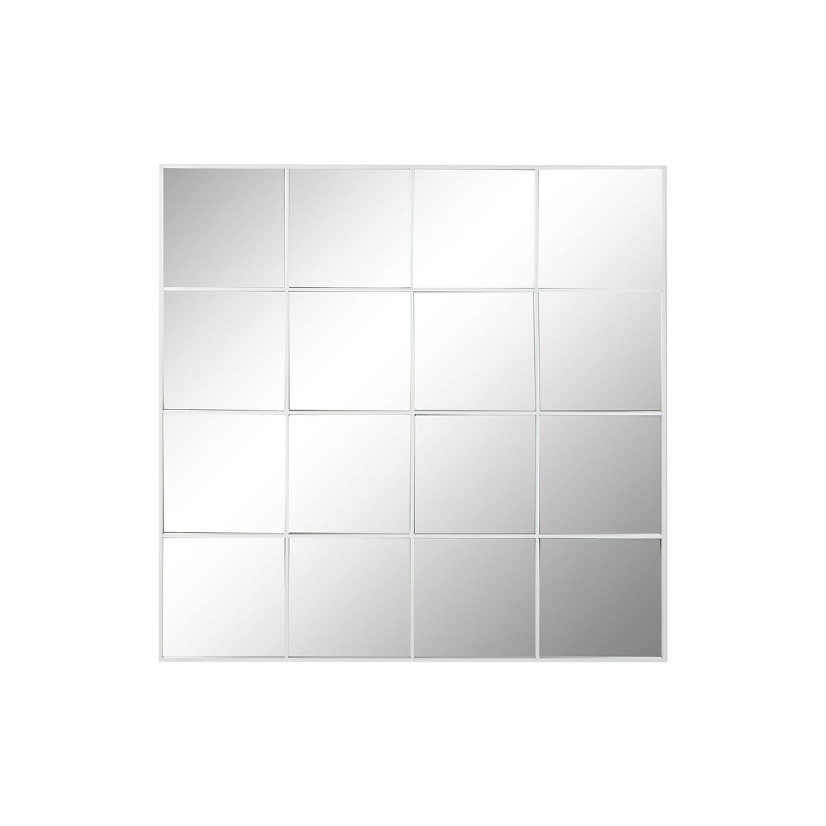 Espejo de pared Home ESPRIT Blanco Ventana Scandi 122 x 2 x 122 cm