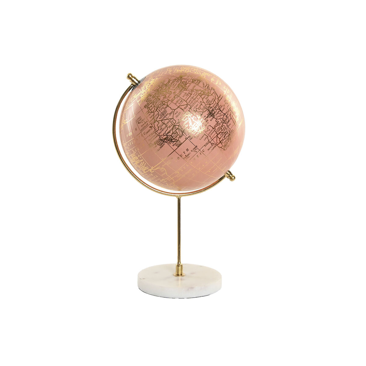 Figura Decorativa Home ESPRIT Blanco Rosa Dorado Urbano
