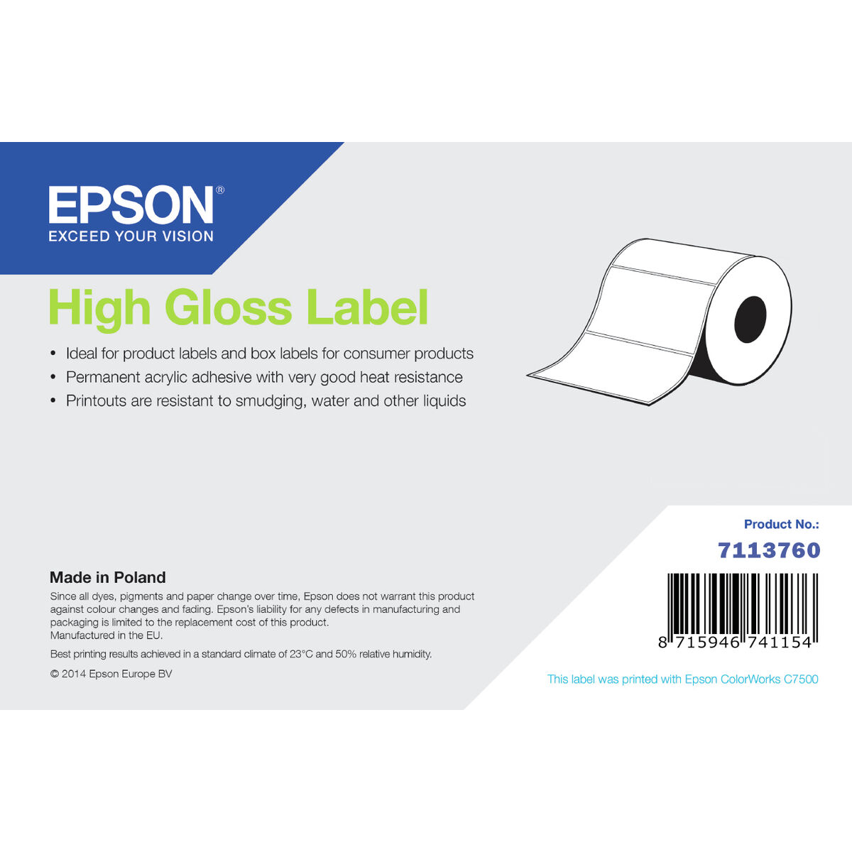 Cartucho de Tinta Original Epson 7113760