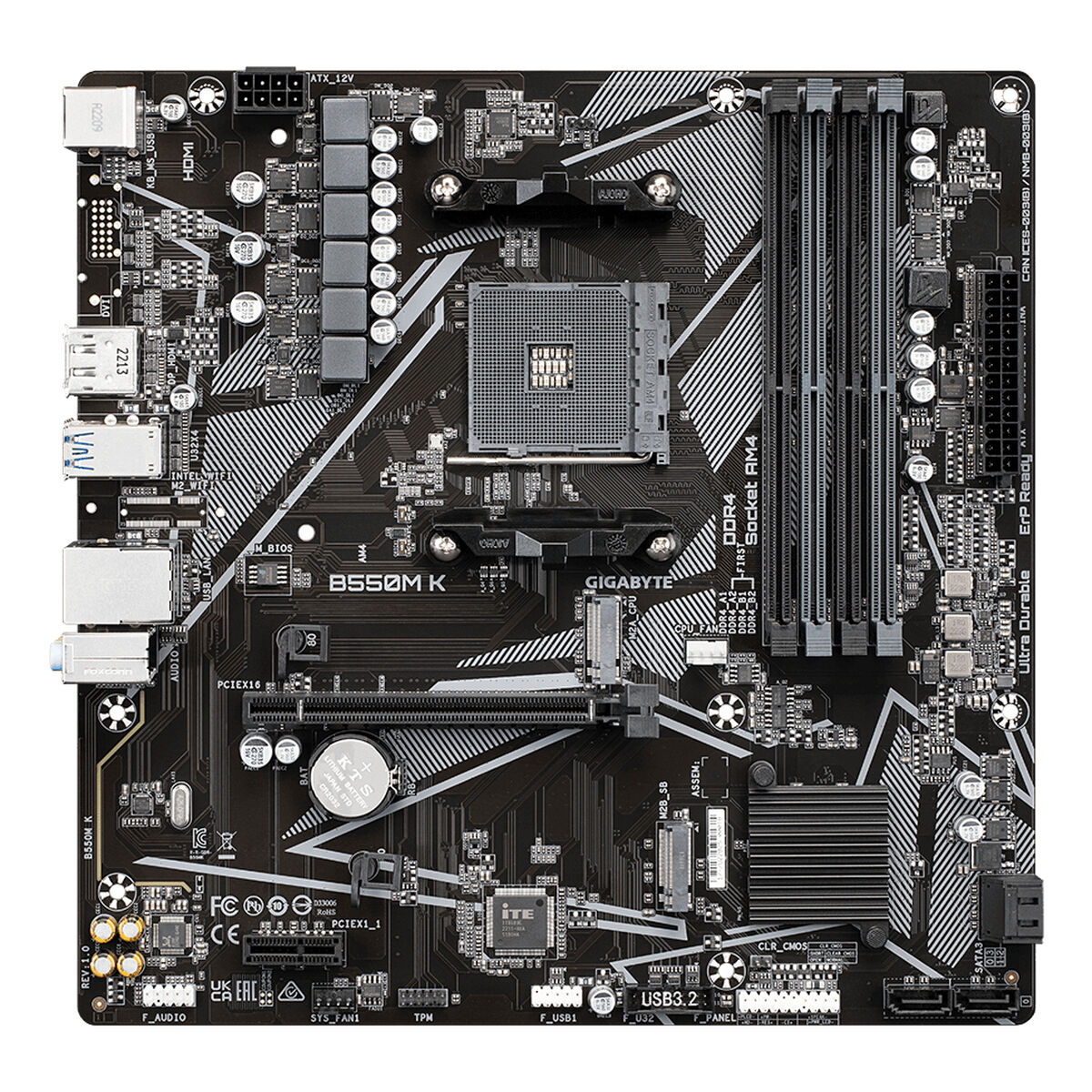 Placa Base Gigabyte AMD B550 AMD AMD AM4