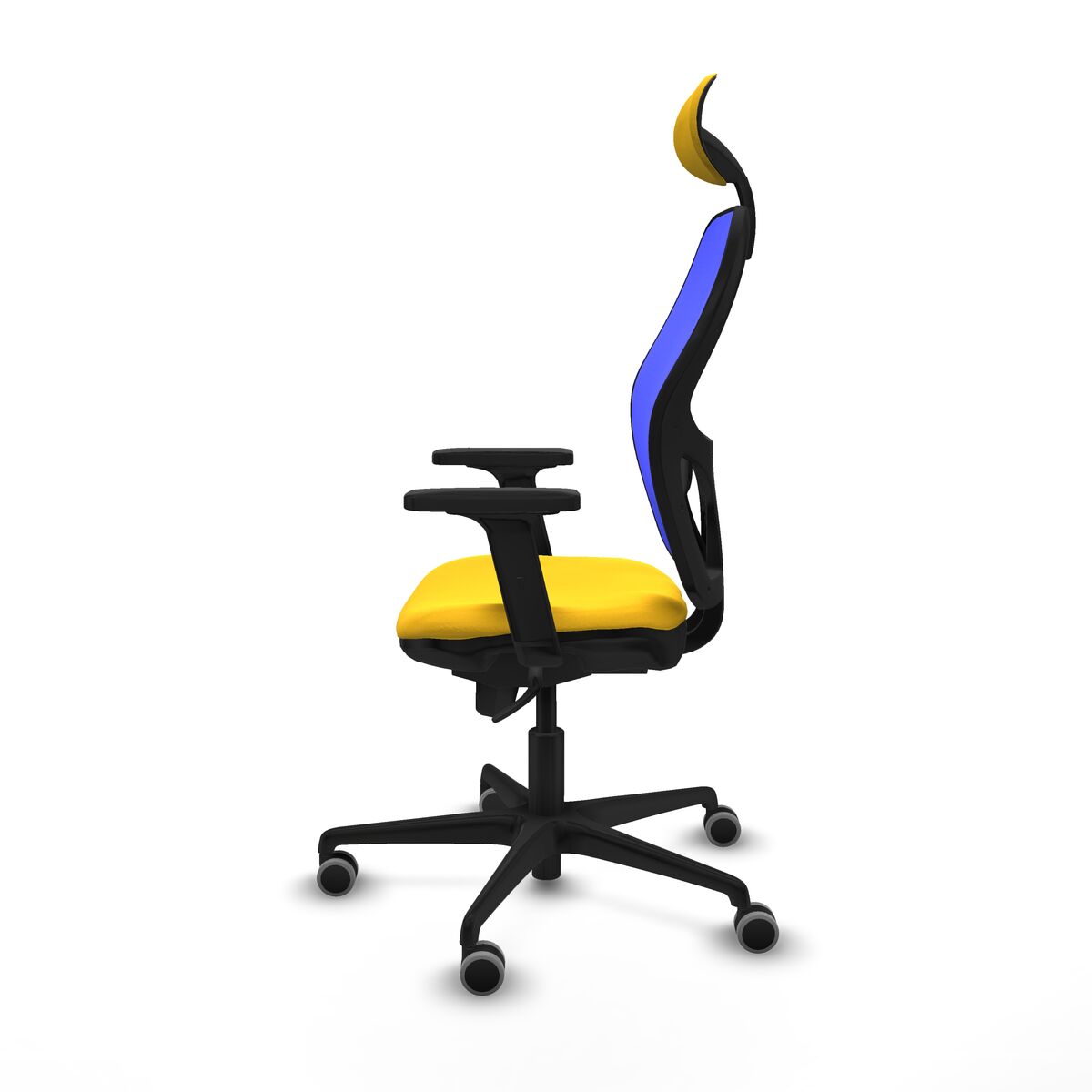 Silla de Oficina con Cabecero Jorquera Piqueras y Crespo 2D036G1 Amarillo