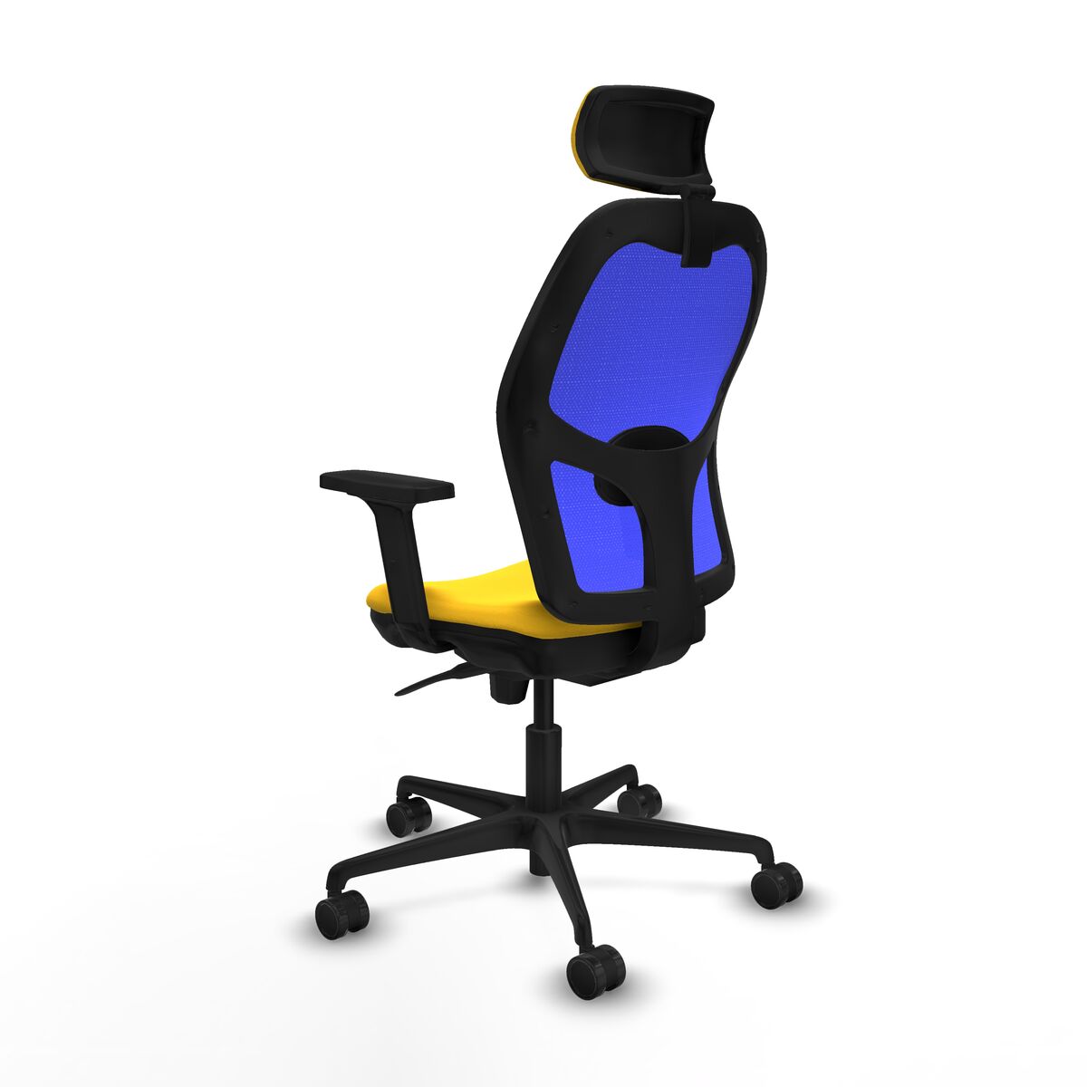 Silla de Oficina con Cabecero Jorquera Piqueras y Crespo 2D036N2 Amarillo