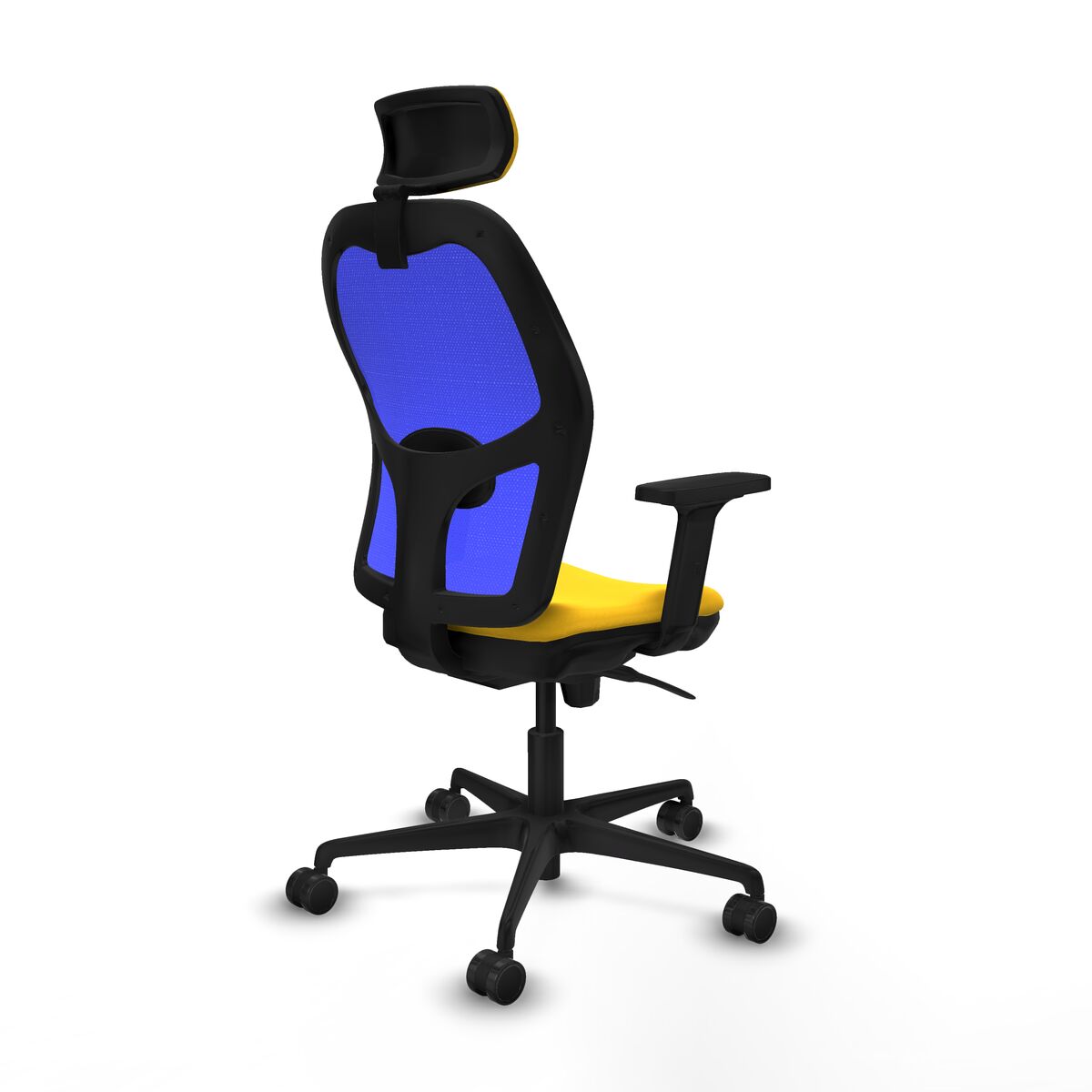 Silla de Oficina con Cabecero Jorquera Piqueras y Crespo 2D036N2 Amarillo