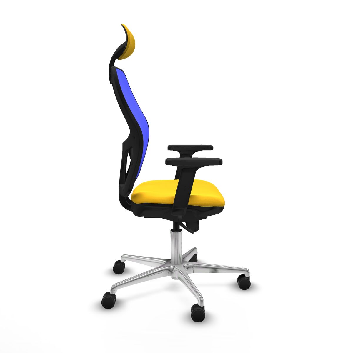 Silla de Oficina con Cabecero Jorquera Piqueras y Crespo 2D086N1 Amarillo