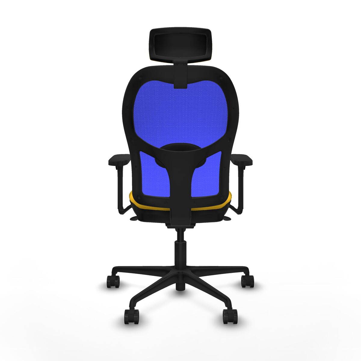 Silla de Oficina con Cabecero Jorquera Piqueras y Crespo 3D036N2 Amarillo