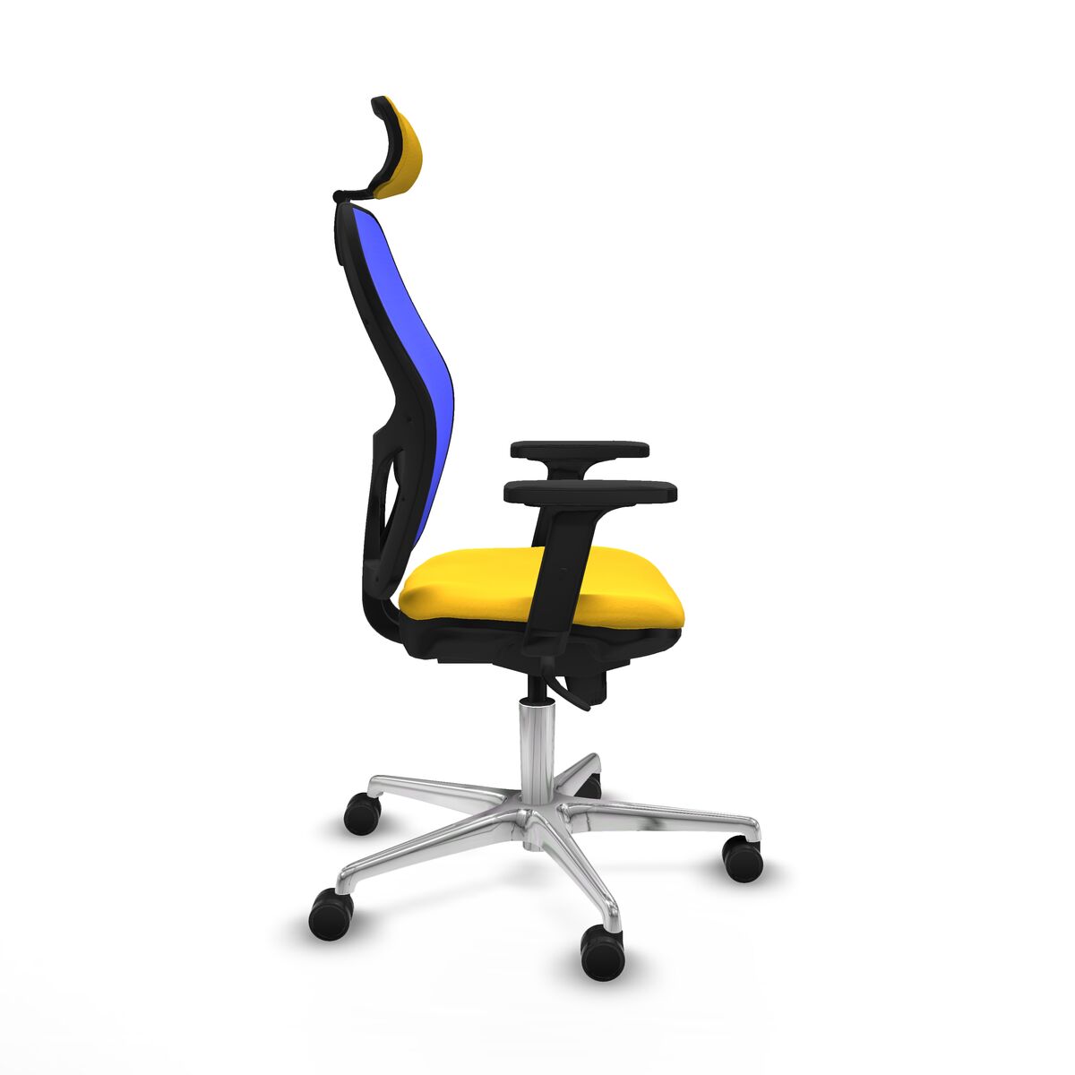 Silla de Oficina con Cabecero Jorquera Piqueras y Crespo 2D086N2 Amarillo