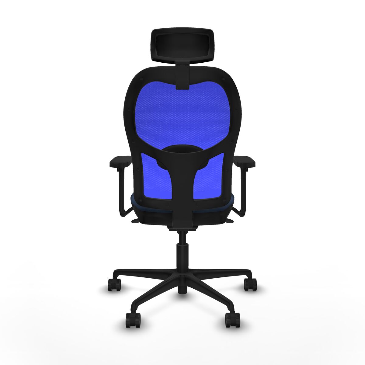 Silla de Oficina con Cabecero Jorquera Piqueras y Crespo 3D036N2 Azul marino