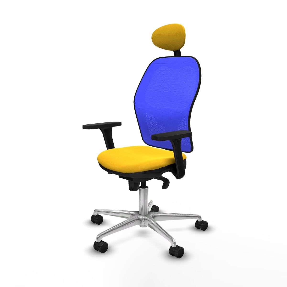 Silla de Oficina con Cabecero Jorquera Piqueras y Crespo 3D086N1 Amarillo