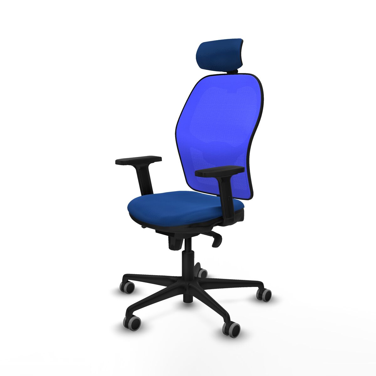 Silla de Oficina con Cabecero Jorquera Piqueras y Crespo 2D036G2 Azul