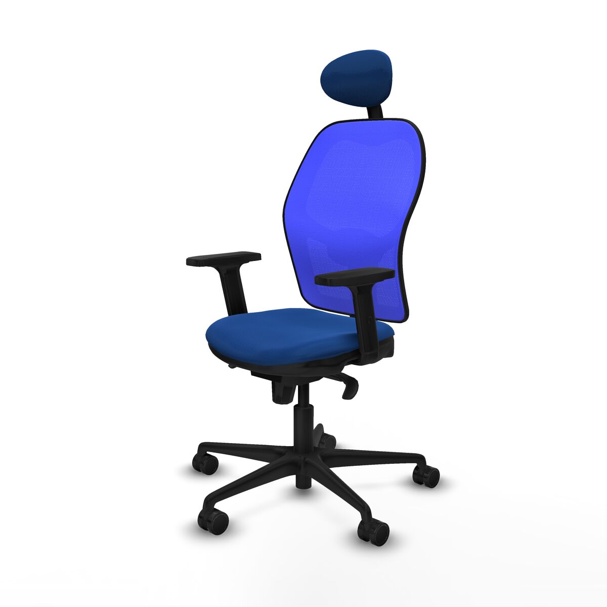 Silla de Oficina con Cabecero Jorquera Piqueras y Crespo 2D036N1 Azul