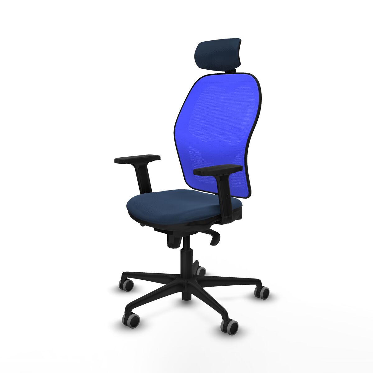 Silla de Oficina con Cabecero Jorquera Piqueras y Crespo 2D036G2 Azul marino