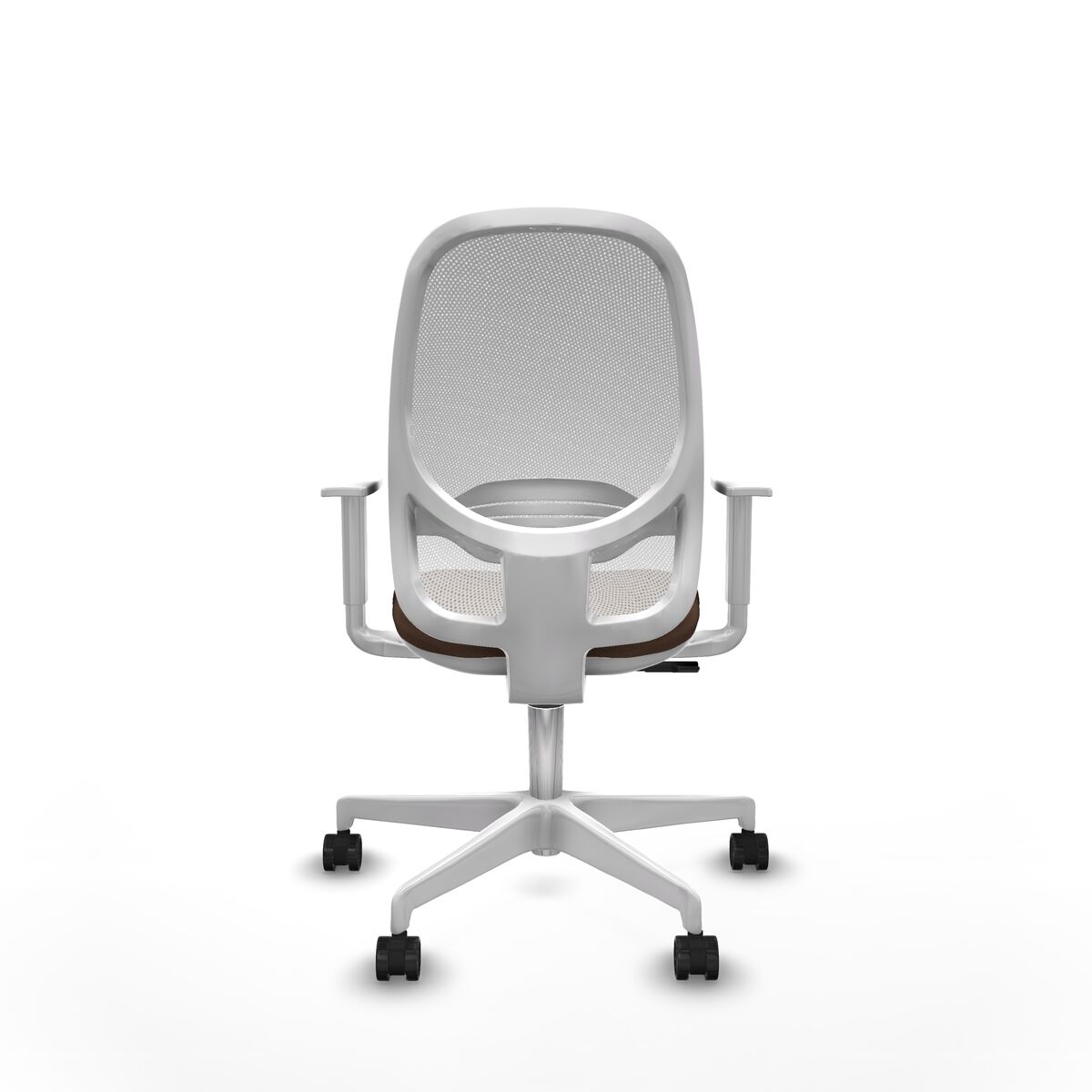 Silla de Oficina Cilanco Piqueras y Crespo B4B026N Blanco Marrón oscuro