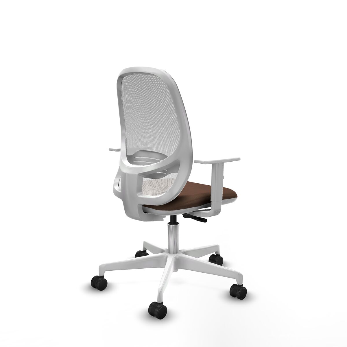 Silla de Oficina Cilanco Piqueras y Crespo B4B026N Blanco Marrón oscuro