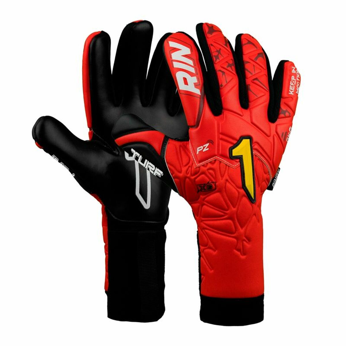Guantes de Portero Rinat Xtreme Guard Dominius Turf Rojo Adultos