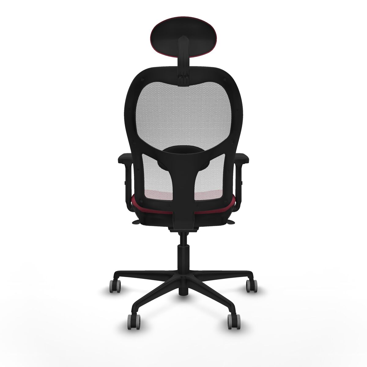 Silla de Oficina con Cabecero Jorquera Piqueras y Crespo 2D036G1 Granate