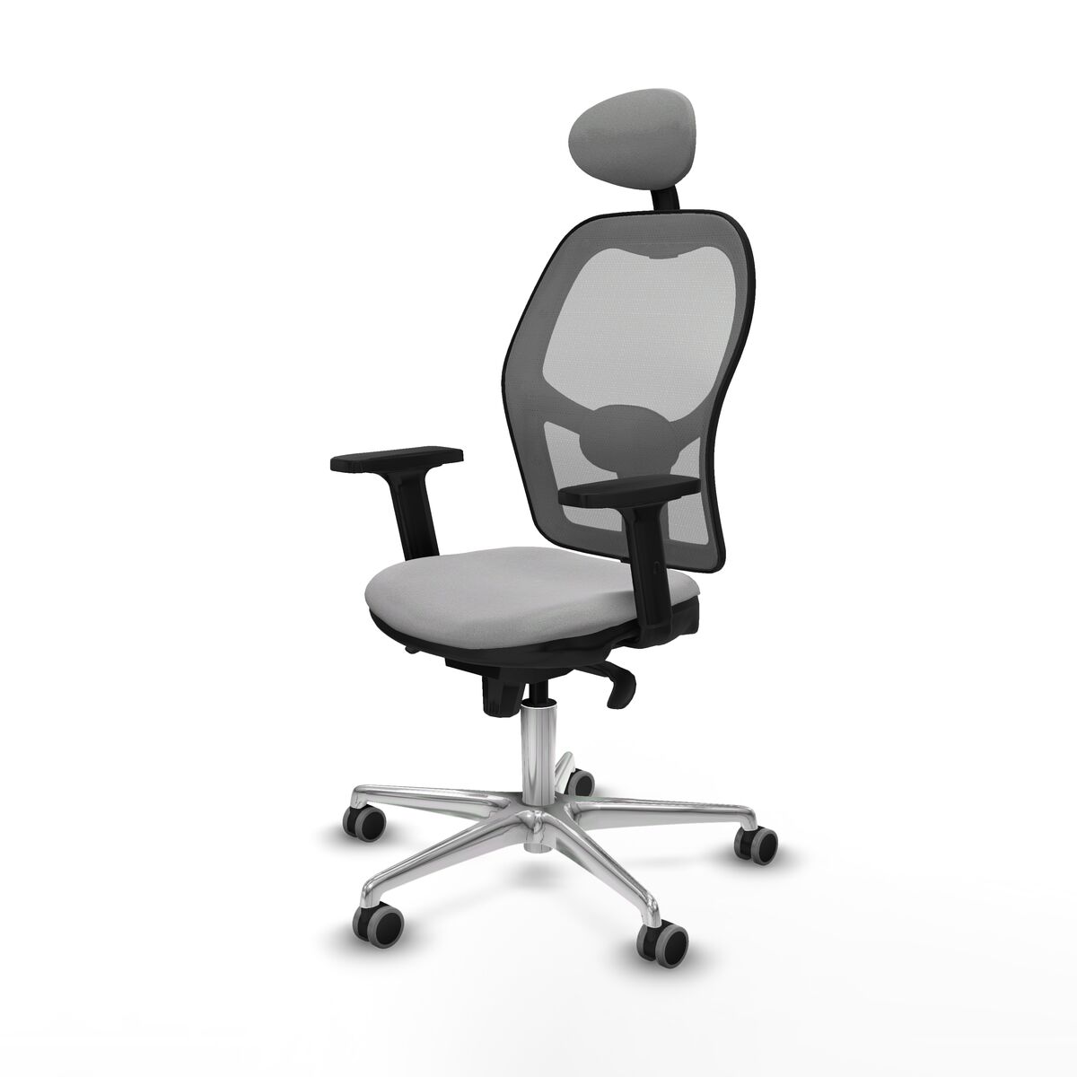 Silla de Oficina con Cabecero Jorquera Piqueras y Crespo 2D086G1 Gris claro