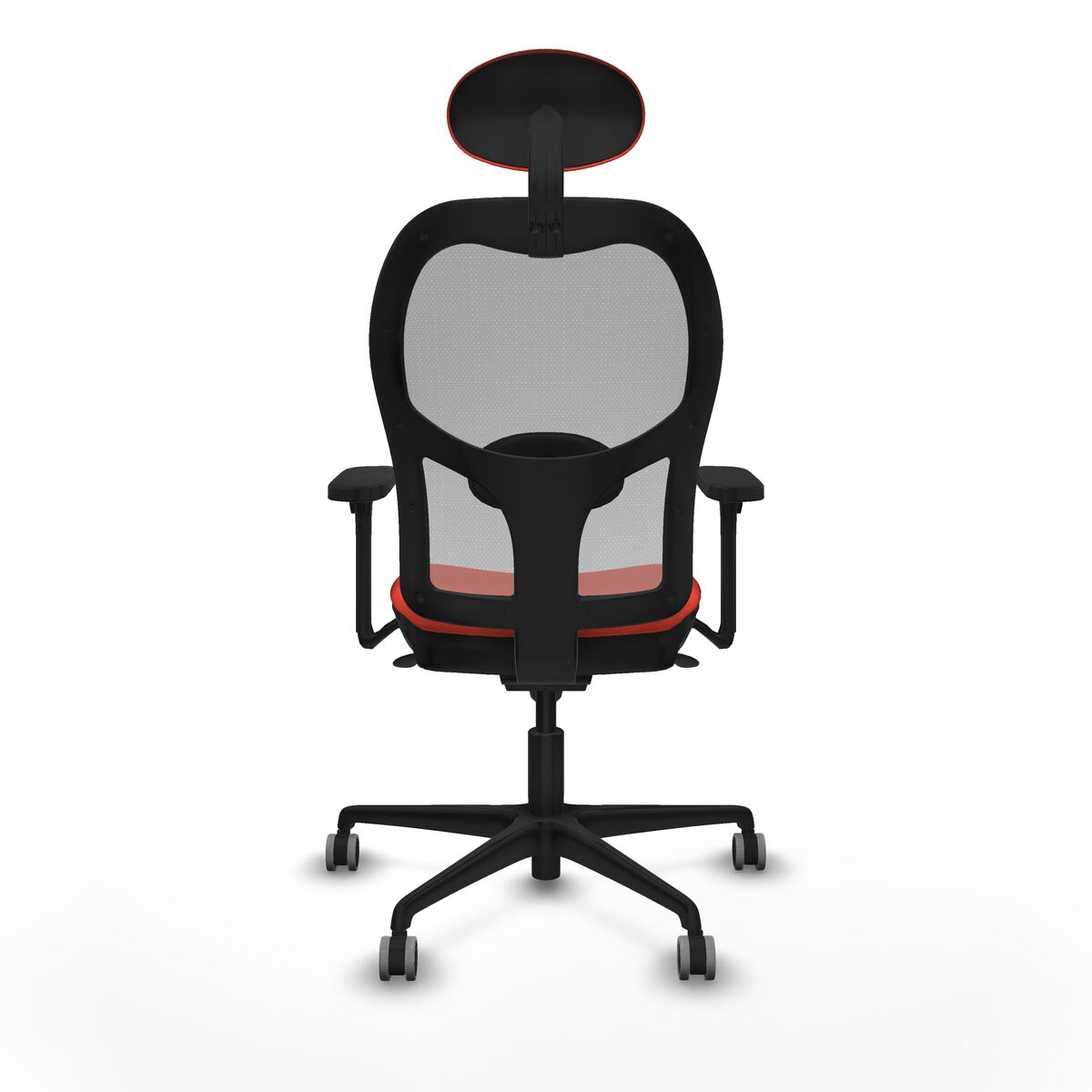 Silla de Oficina con Cabecero Jorquera Piqueras y Crespo 3D036G1 Naranja Oscuro