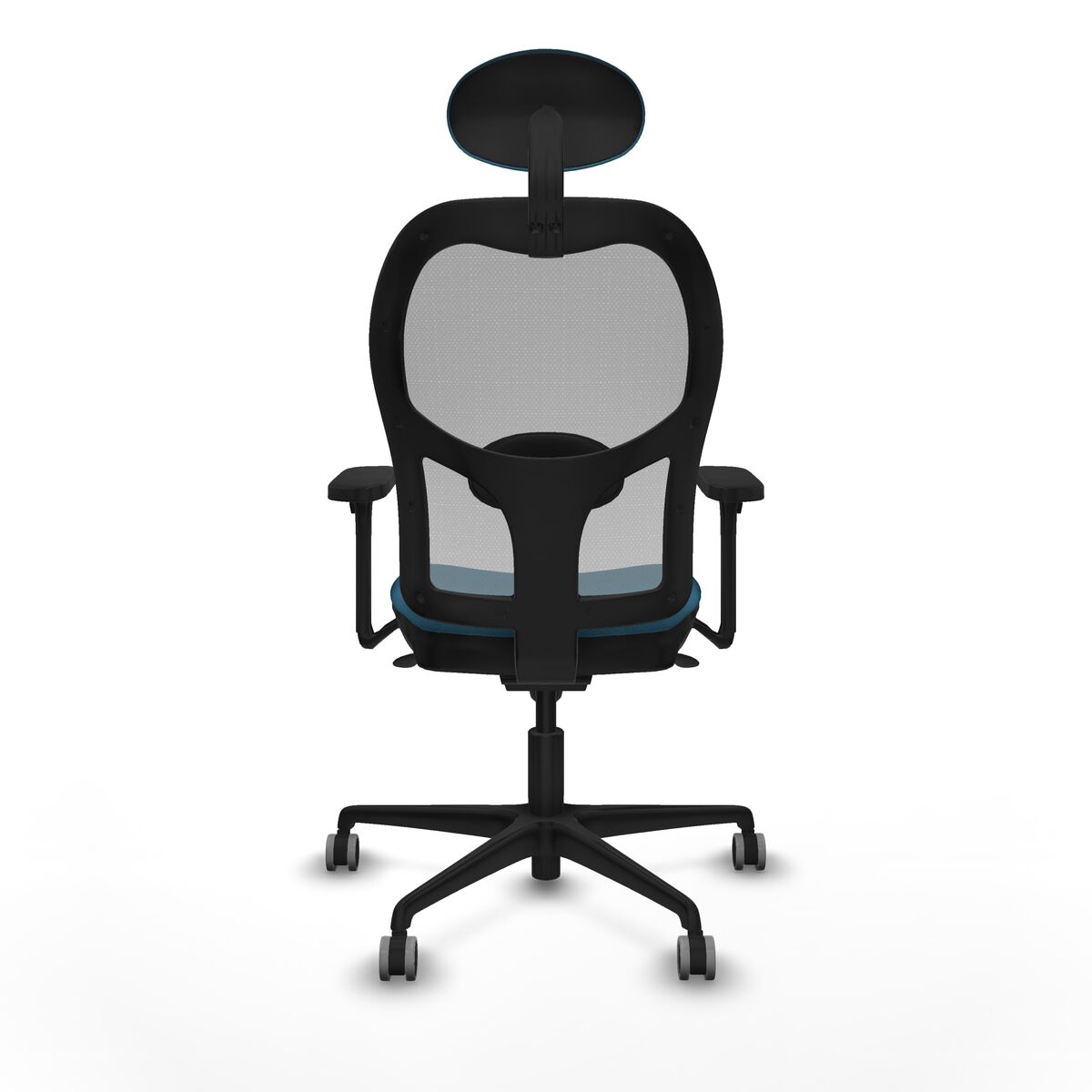 Silla de Oficina con Cabecero Jorquera Piqueras y Crespo 3D036G1 Gris Verde petróleo