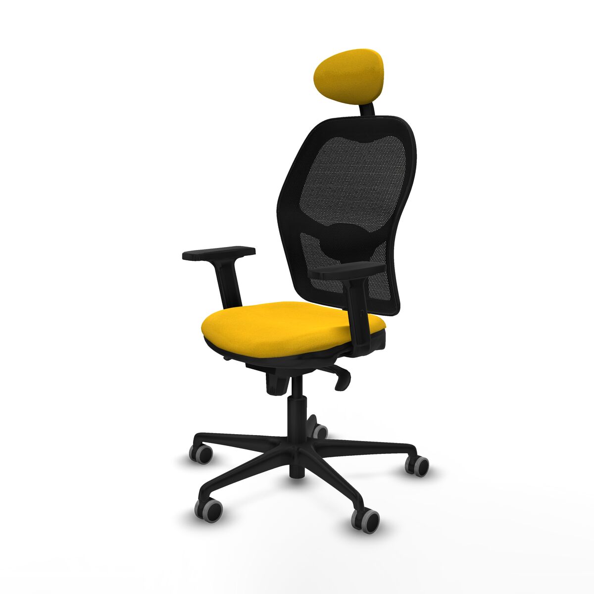 Silla de Oficina con Cabecero Jorquera Piqueras y Crespo 2D036G1 Amarillo