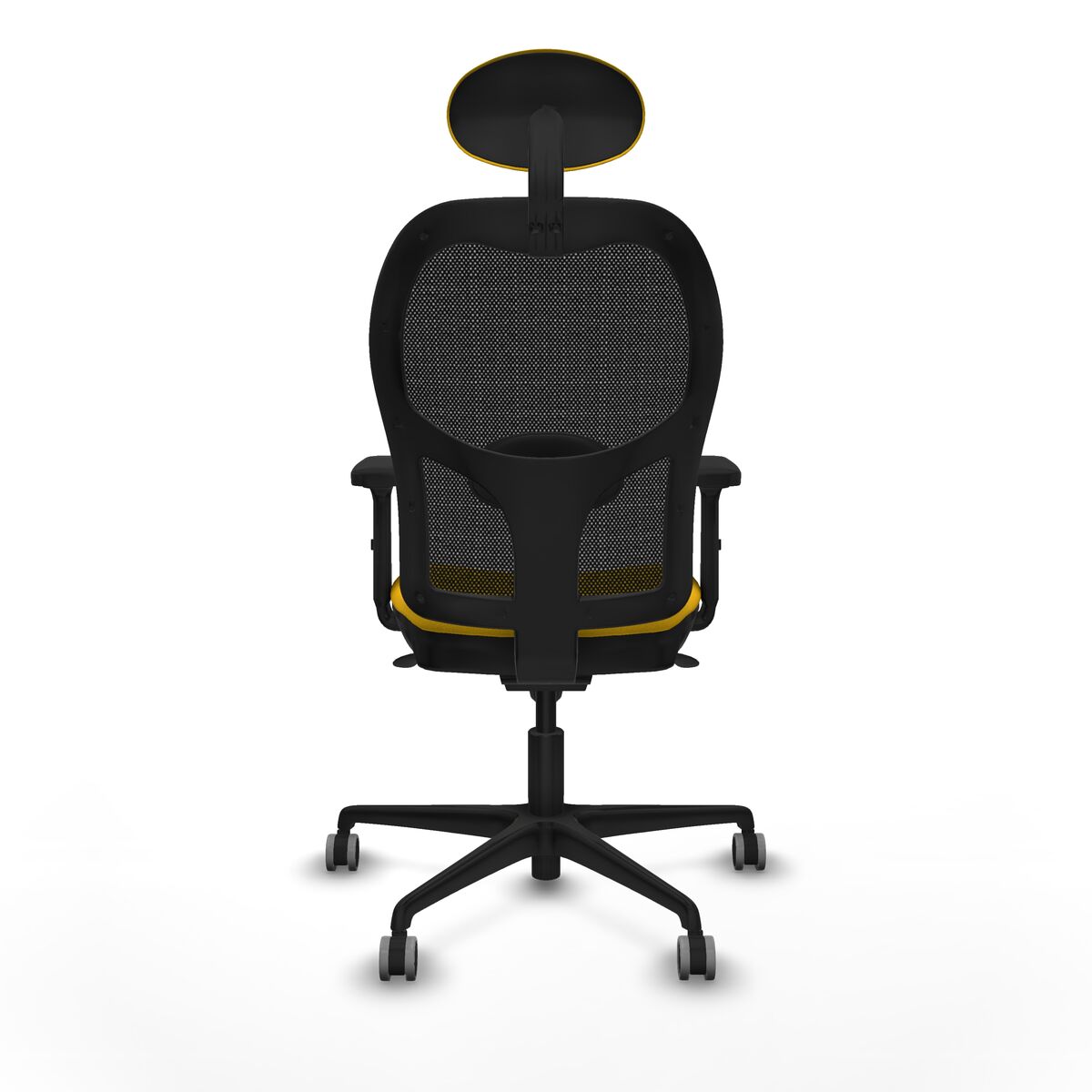 Silla de Oficina con Cabecero Jorquera Piqueras y Crespo 2D036G1 Amarillo