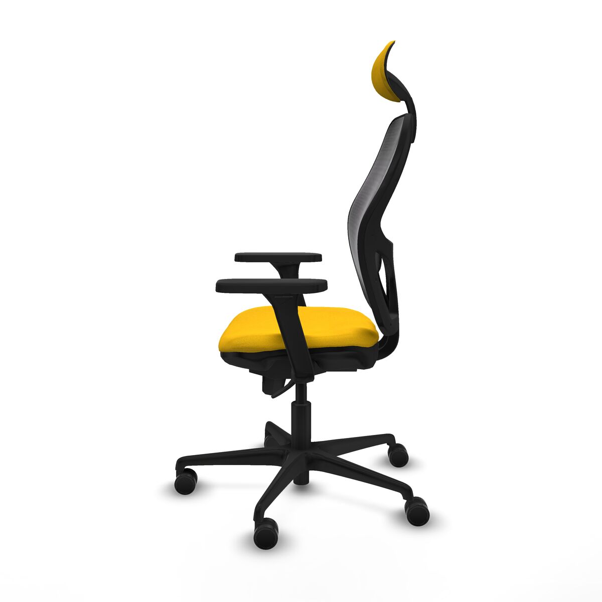 Silla de Oficina con Cabecero Jorquera Piqueras y Crespo 3D036N1 Amarillo