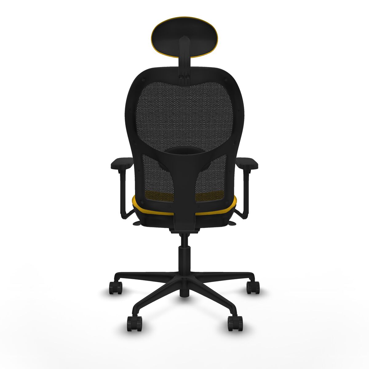 Silla de Oficina con Cabecero Jorquera Piqueras y Crespo 3D036N1 Amarillo