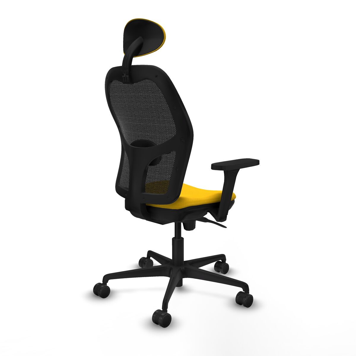 Silla de Oficina con Cabecero Jorquera Piqueras y Crespo 3D036N1 Amarillo