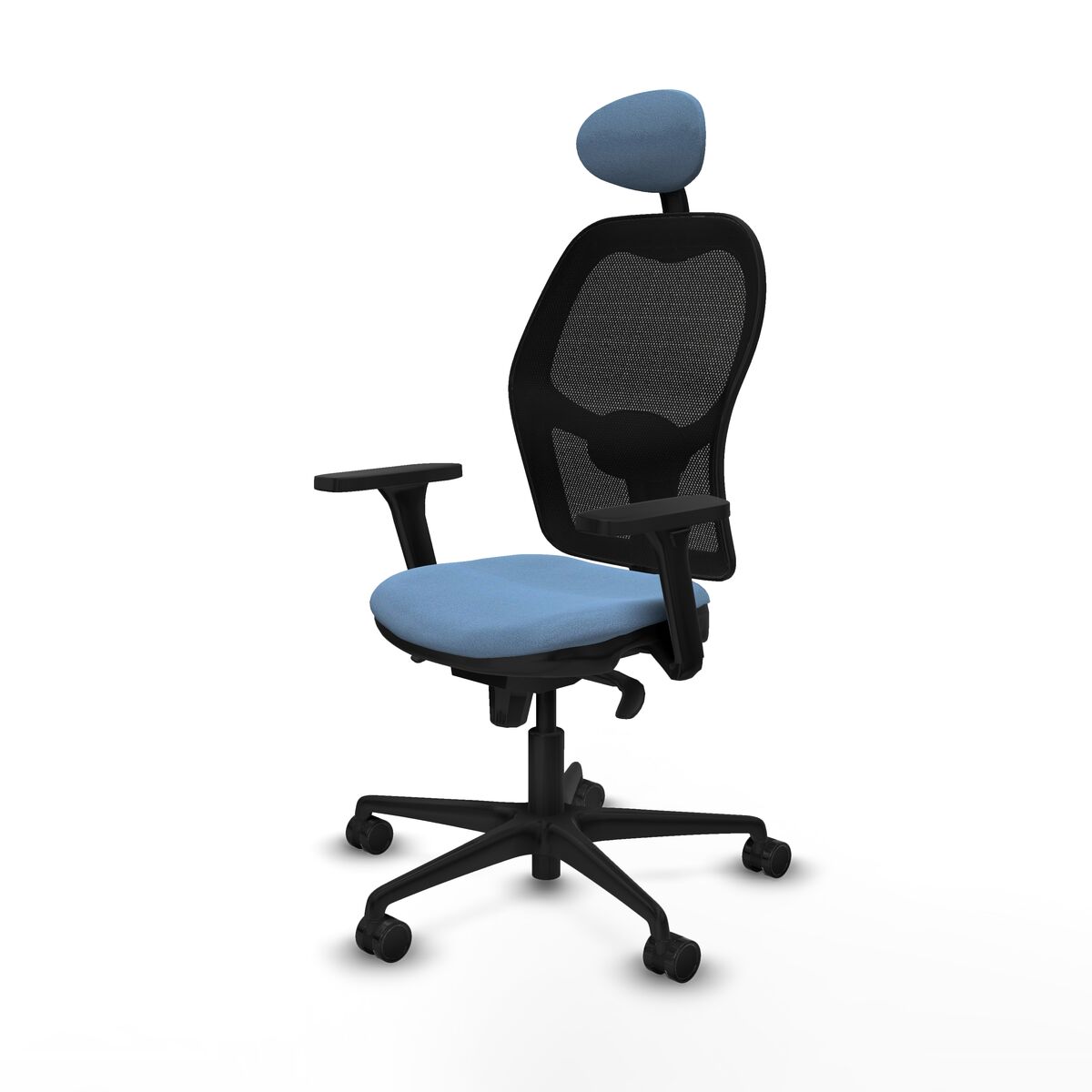 Silla de Oficina con Cabecero Jorquera Piqueras y Crespo 3D036N1 Azul cielo
