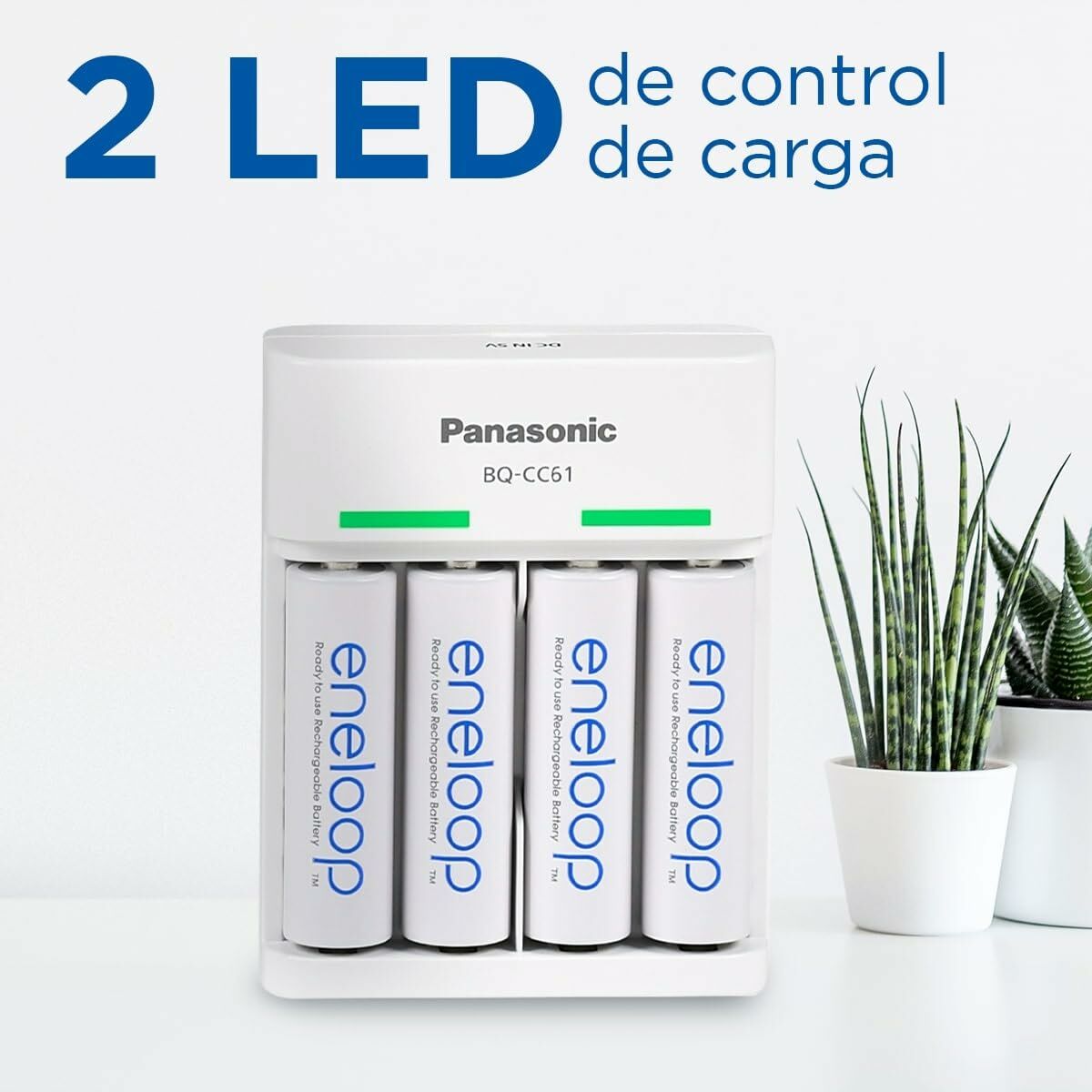 Cargador de Pilas Panasonic BQ-CC61USB