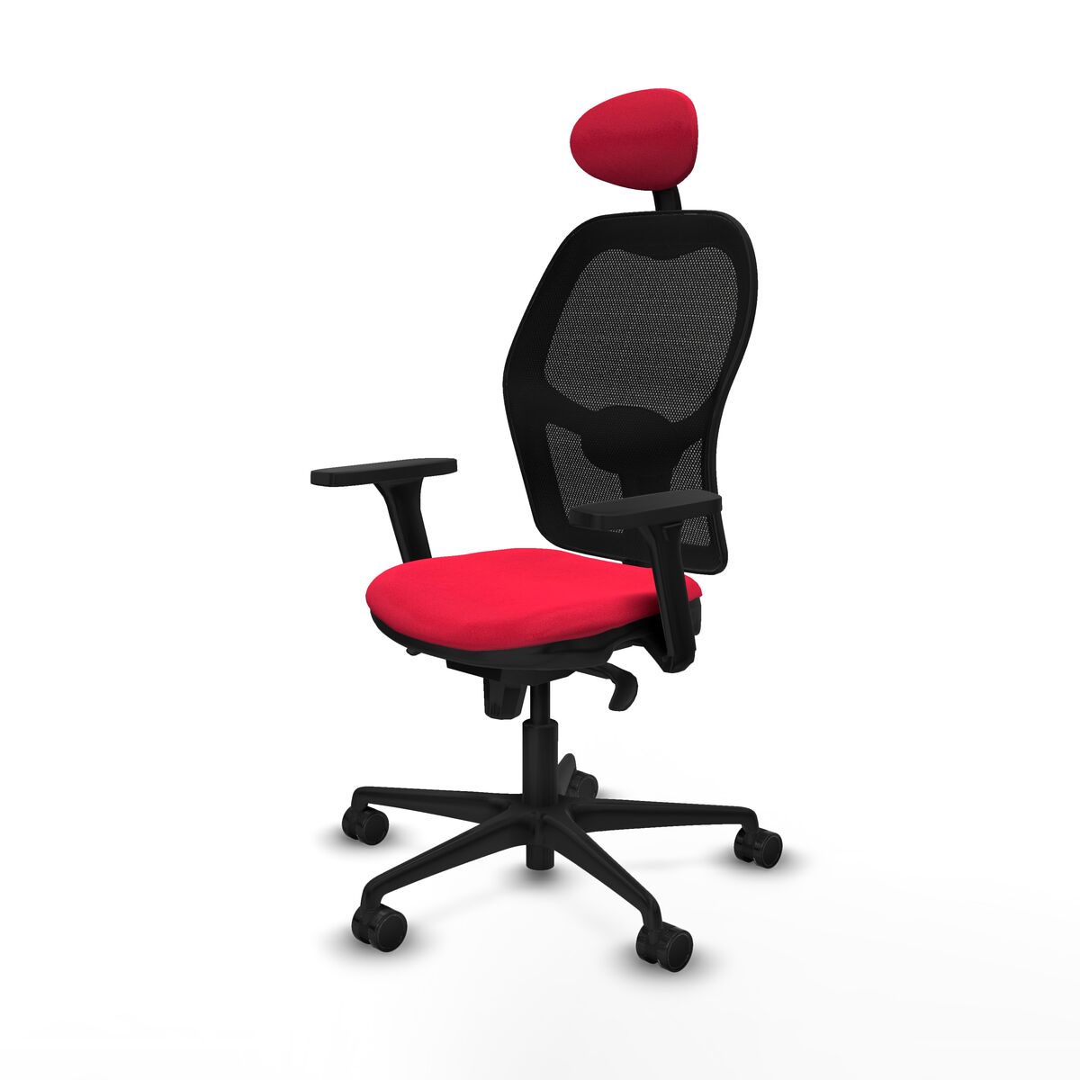 Silla de Oficina con Cabecero Jorquera Piqueras y Crespo 3D036N1 Rojo