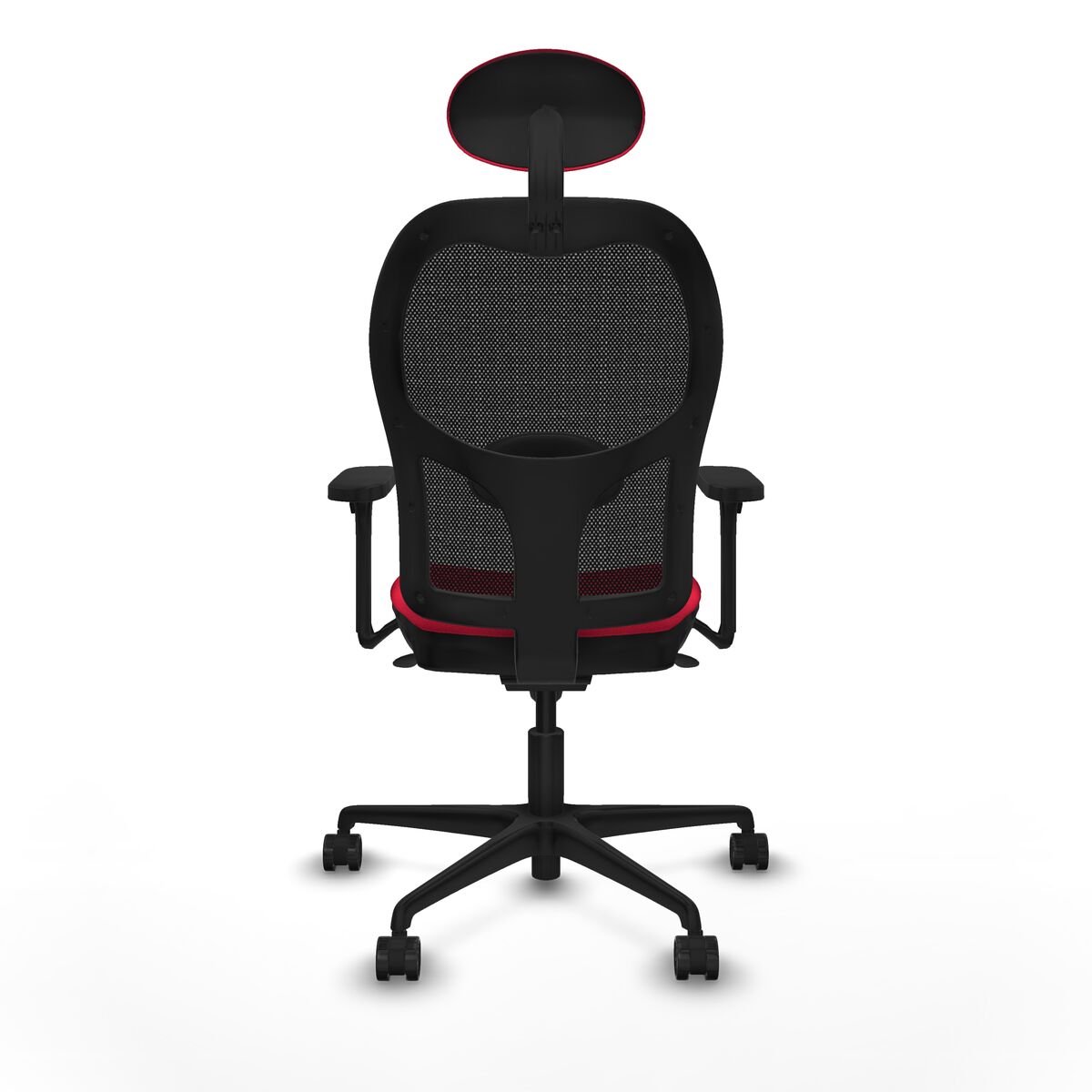 Silla de Oficina con Cabecero Jorquera Piqueras y Crespo 3D036N1 Rojo