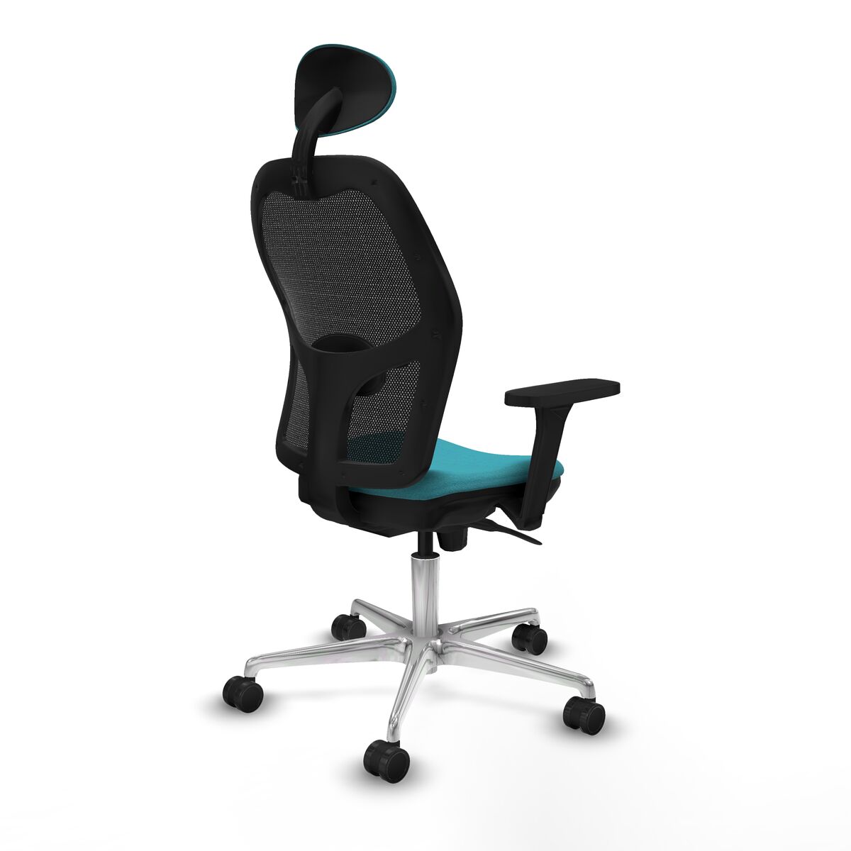 Silla de Oficina con Cabecero Jorquera Piqueras y Crespo 3D086N1 Turquesa