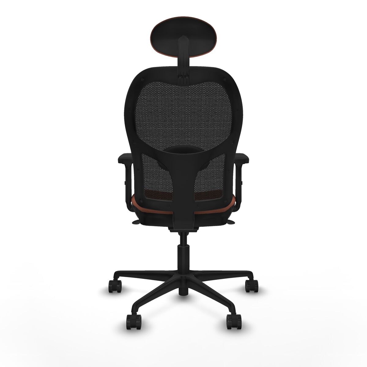 Silla de Oficina con Cabecero Jorquera Piqueras y Crespo 2D036N1 Marrón Negro
