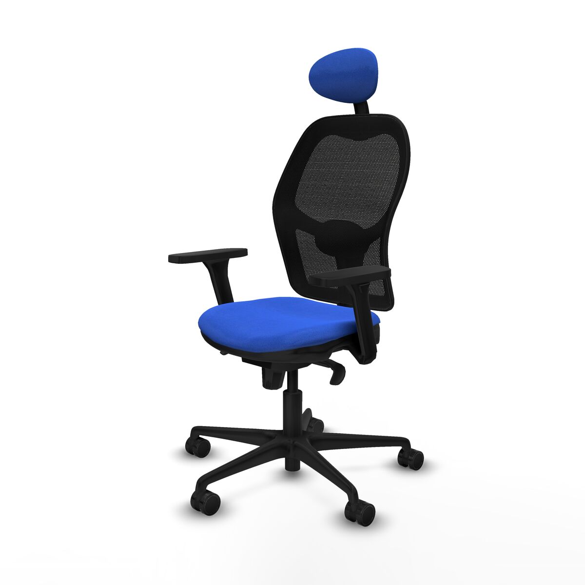 Silla de Oficina con Cabecero Jorquera Piqueras y Crespo 3D036N1 Azul