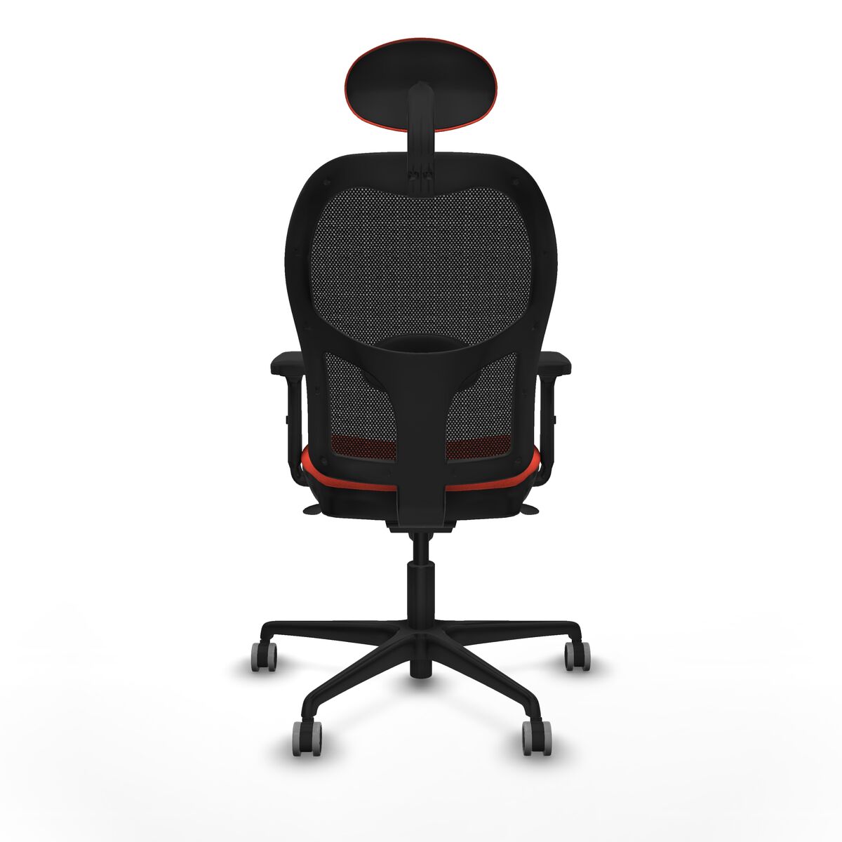 Silla de Oficina con Cabecero Jorquera Piqueras y Crespo 2D036G1 Naranja Oscuro