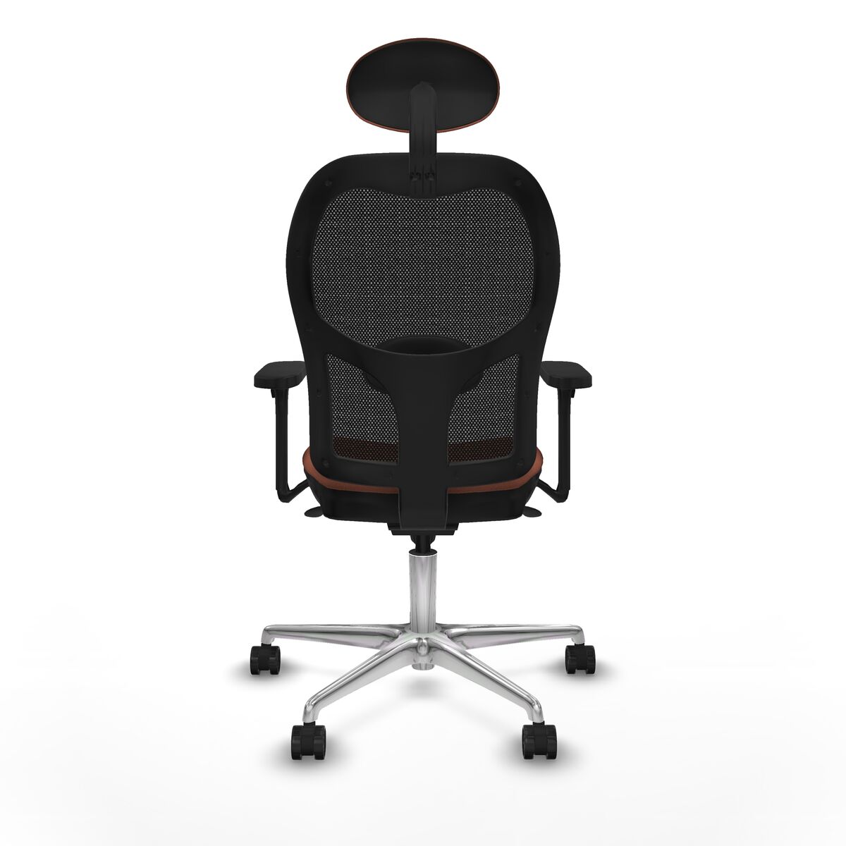 Silla de Oficina con Cabecero Jorquera Piqueras y Crespo 3D086N1 Marrón Negro