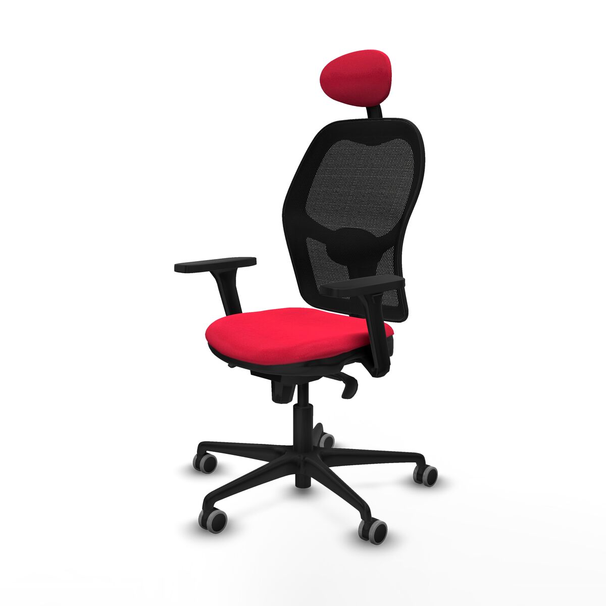 Silla de Oficina con Cabecero Jorquera Piqueras y Crespo 3D036G1 Rojo