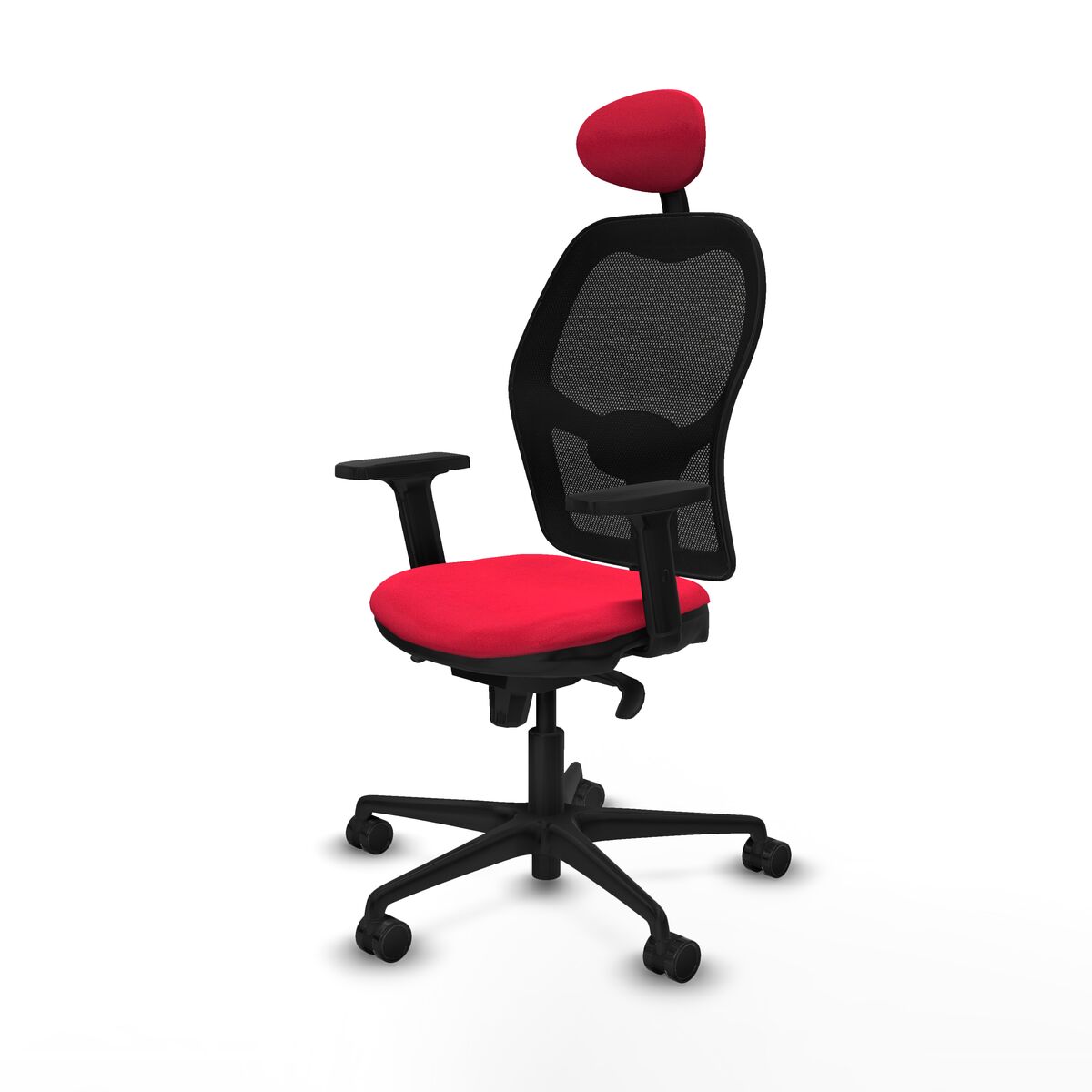 Silla de Oficina con Cabecero Jorquera Piqueras y Crespo 2D036N1 Rojo