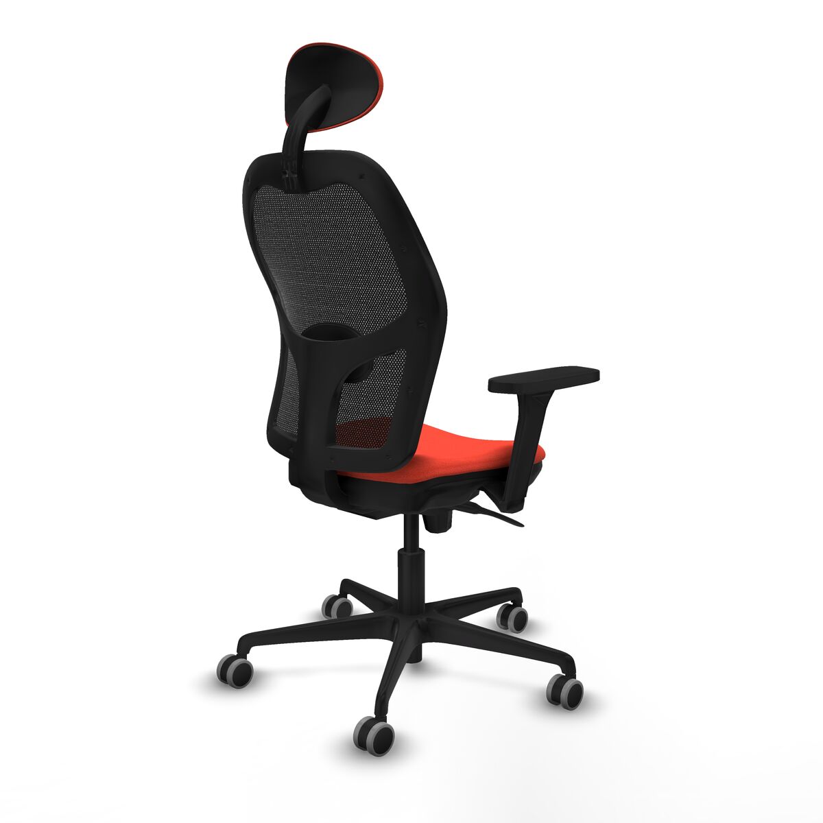 Silla de Oficina con Cabecero Jorquera Piqueras y Crespo 3D036G1 Naranja Oscuro