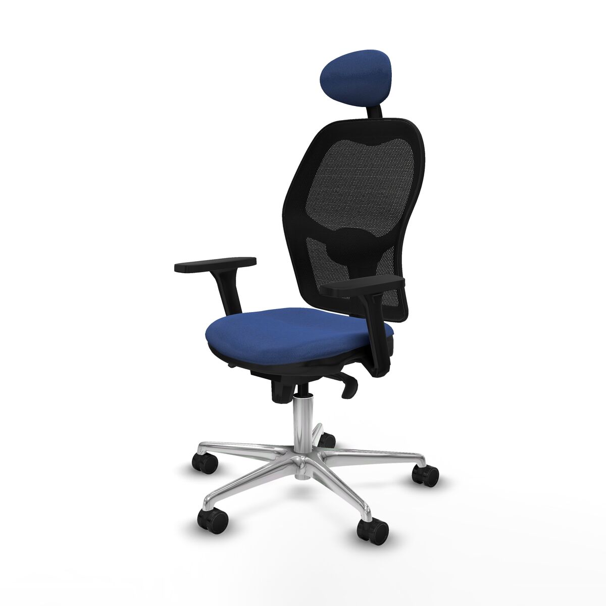 Silla de Oficina con Cabecero Jorquera Piqueras y Crespo 3D086N1 Azul marino