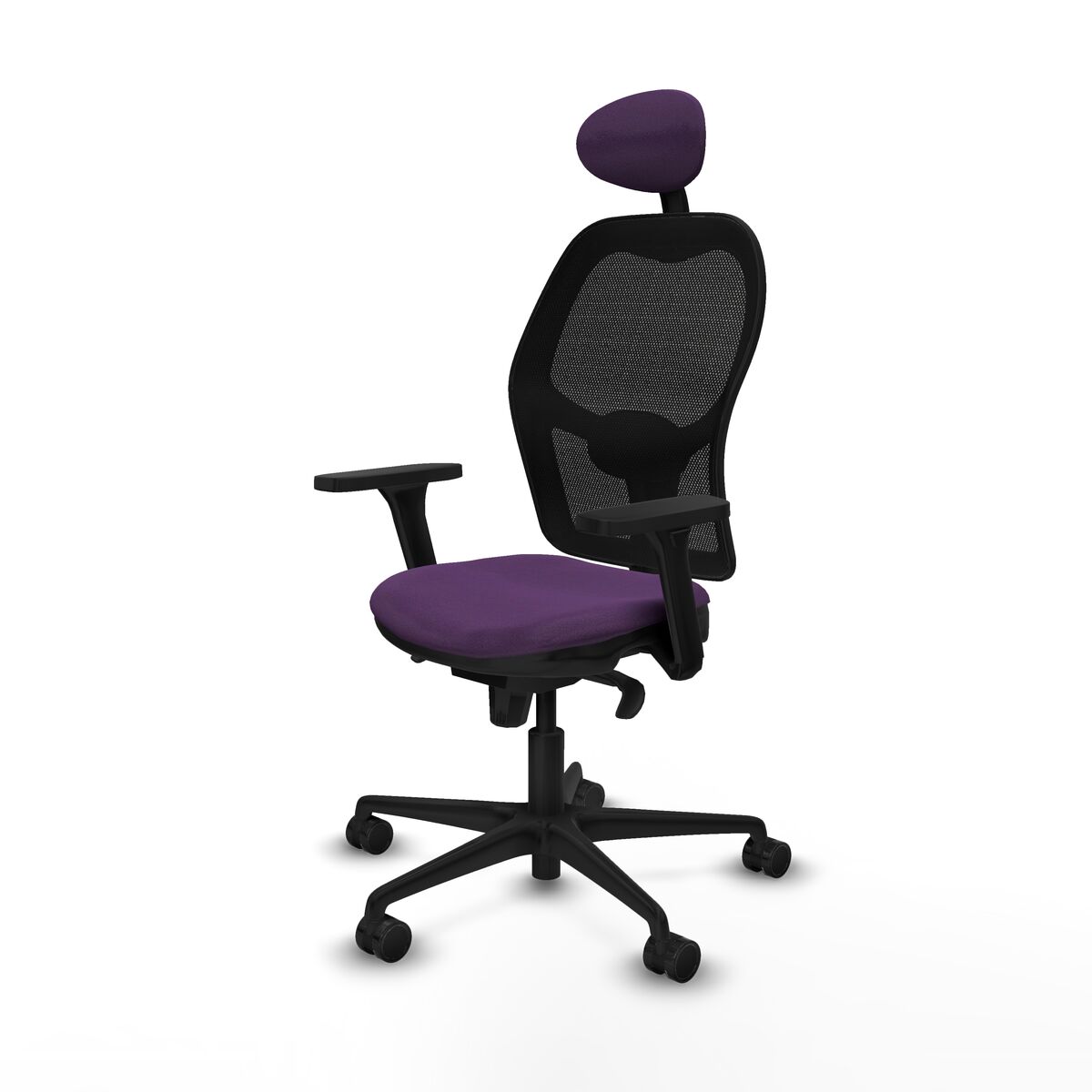 Silla de Oficina con Cabecero Jorquera Piqueras y Crespo 3D036N1 Morado