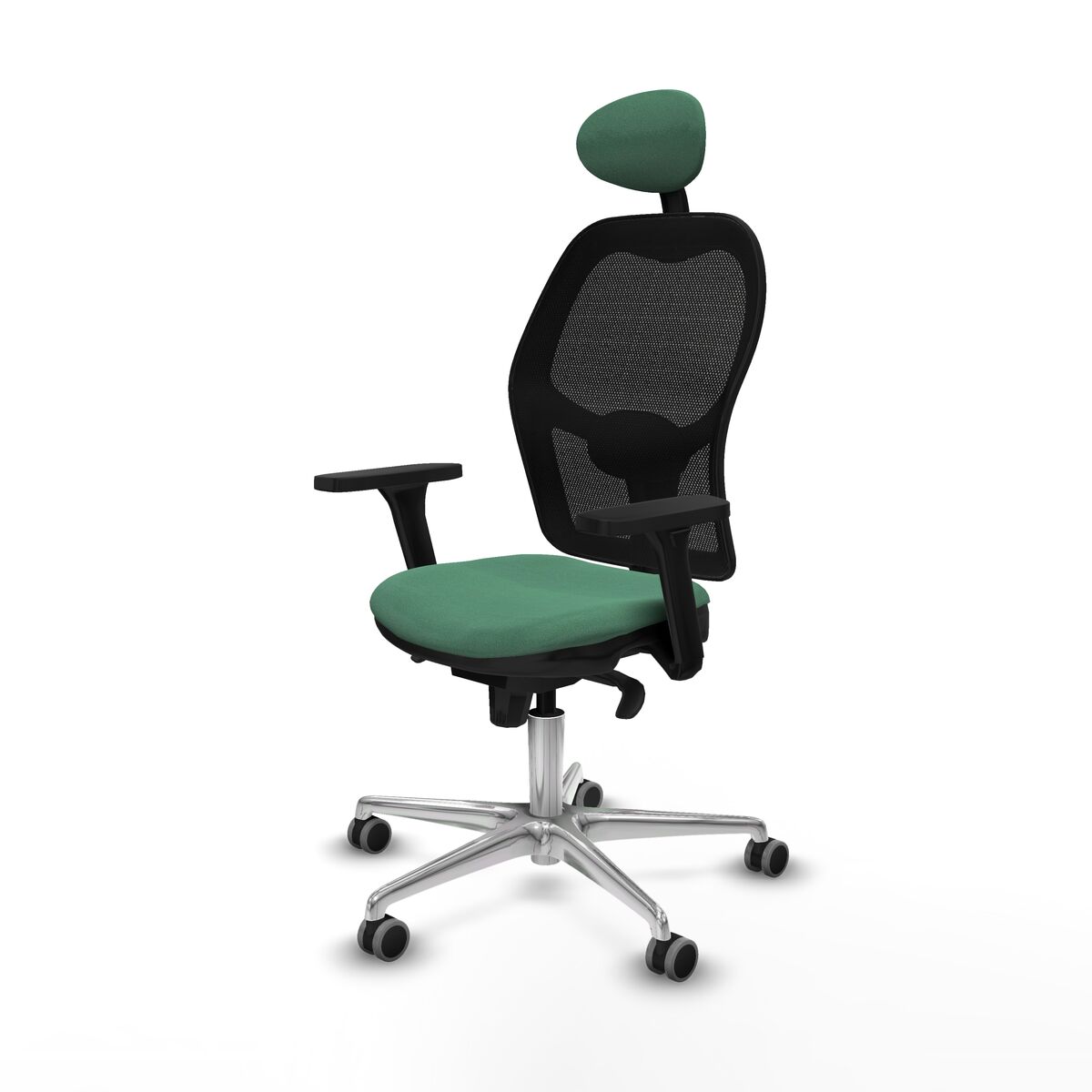 Silla de Oficina con Cabecero Jorquera Piqueras y Crespo 3D086G1 Verde Esmeralda