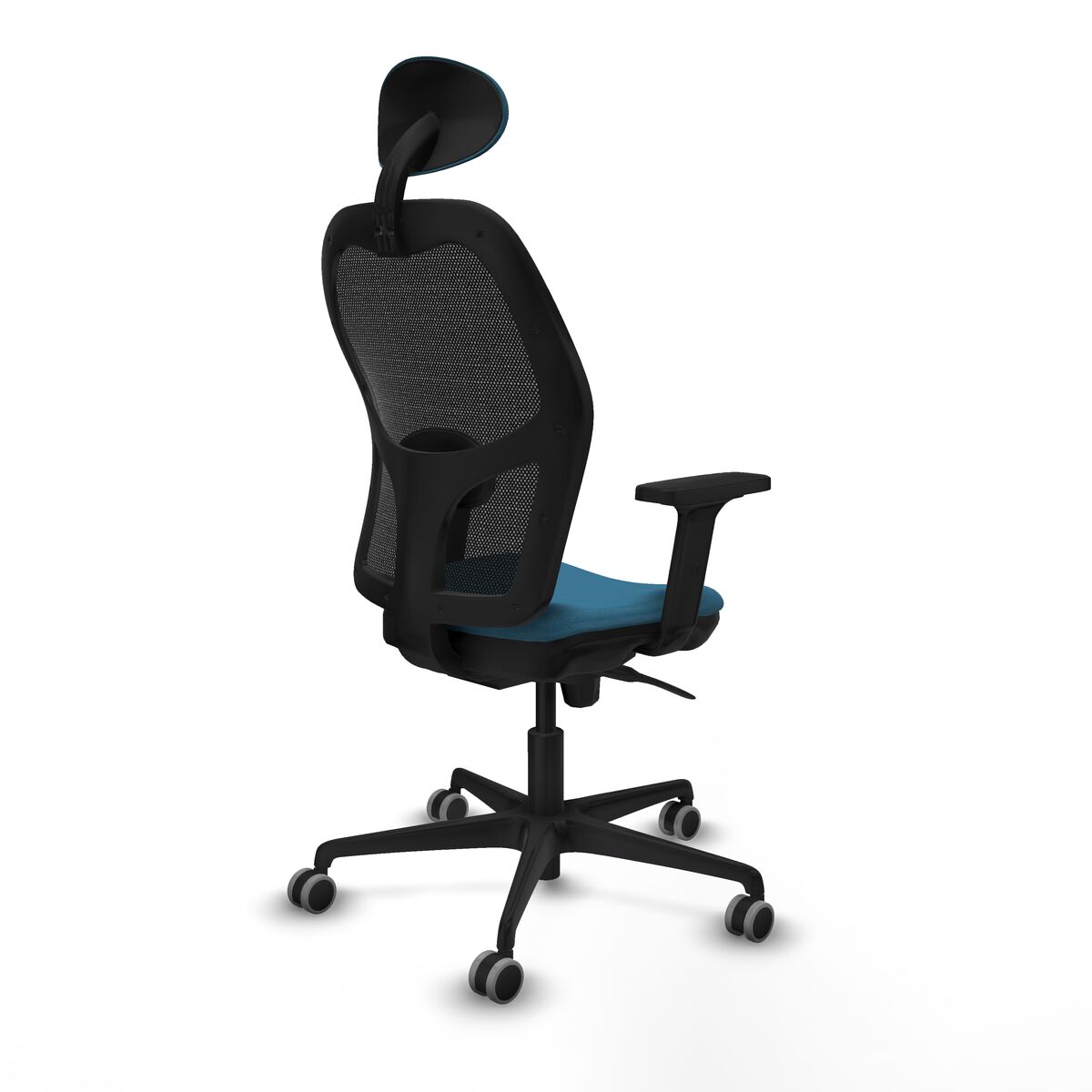 Silla de Oficina con Cabecero Jorquera Piqueras y Crespo 2D036G1 Negro Verde petróleo