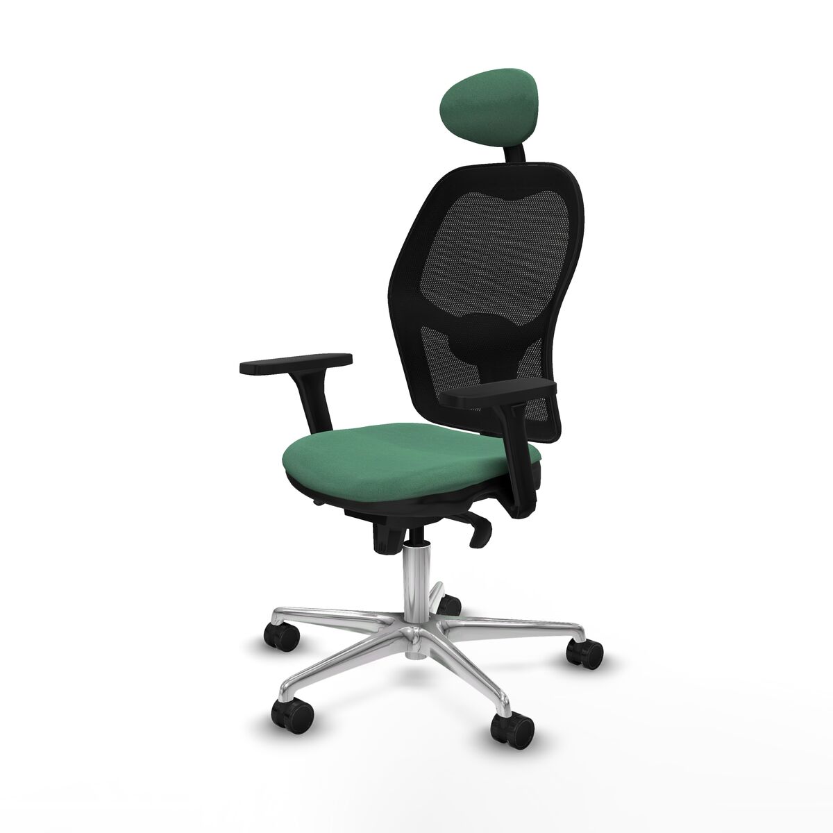 Silla de Oficina con Cabecero Jorquera Piqueras y Crespo 3D086N1 Verde Esmeralda