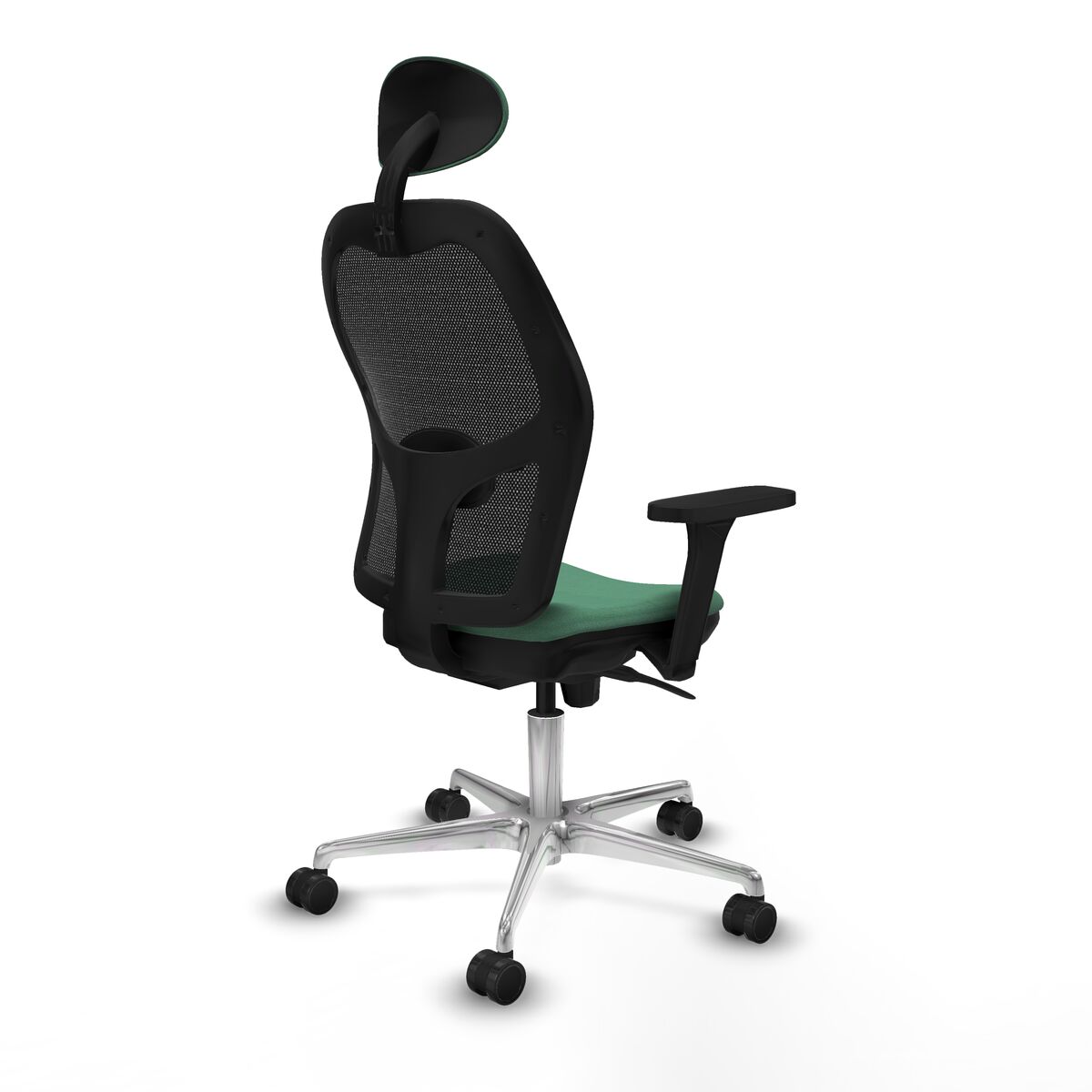 Silla de Oficina con Cabecero Jorquera Piqueras y Crespo 3D086N1 Verde Esmeralda