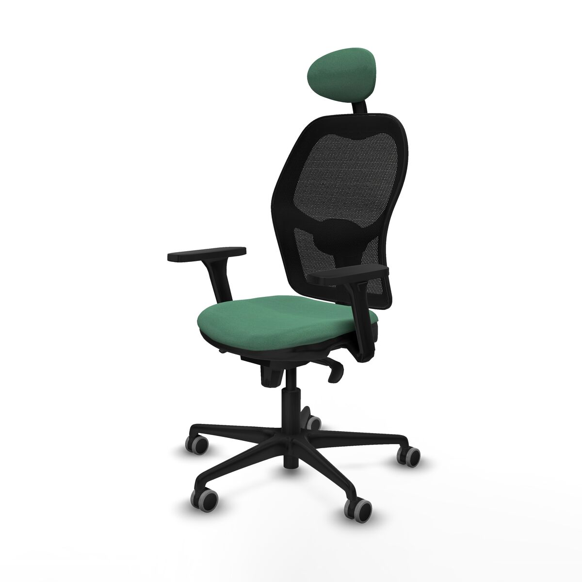 Silla de Oficina con Cabecero Jorquera Piqueras y Crespo 3D036G1 Verde Esmeralda